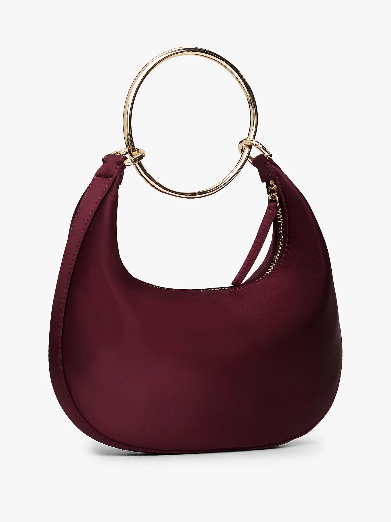Tommy Hilfiger naisten laukku TH BRIGHT BRACELET HOBO SATIN, viininpunainen