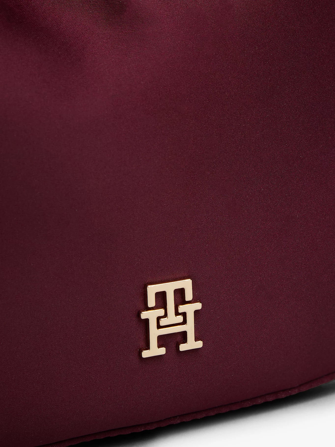 Tommy Hilfiger naisten laukku TH BRIGHT BRACELET HOBO SATIN, viininpunainen