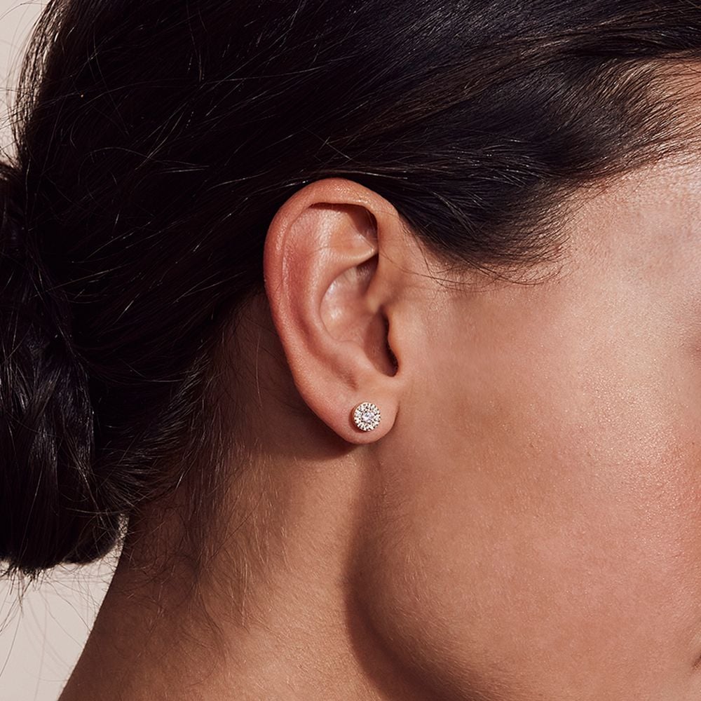 Edblad korvakorut Thassos Studs Mini Gold, Gold pleated