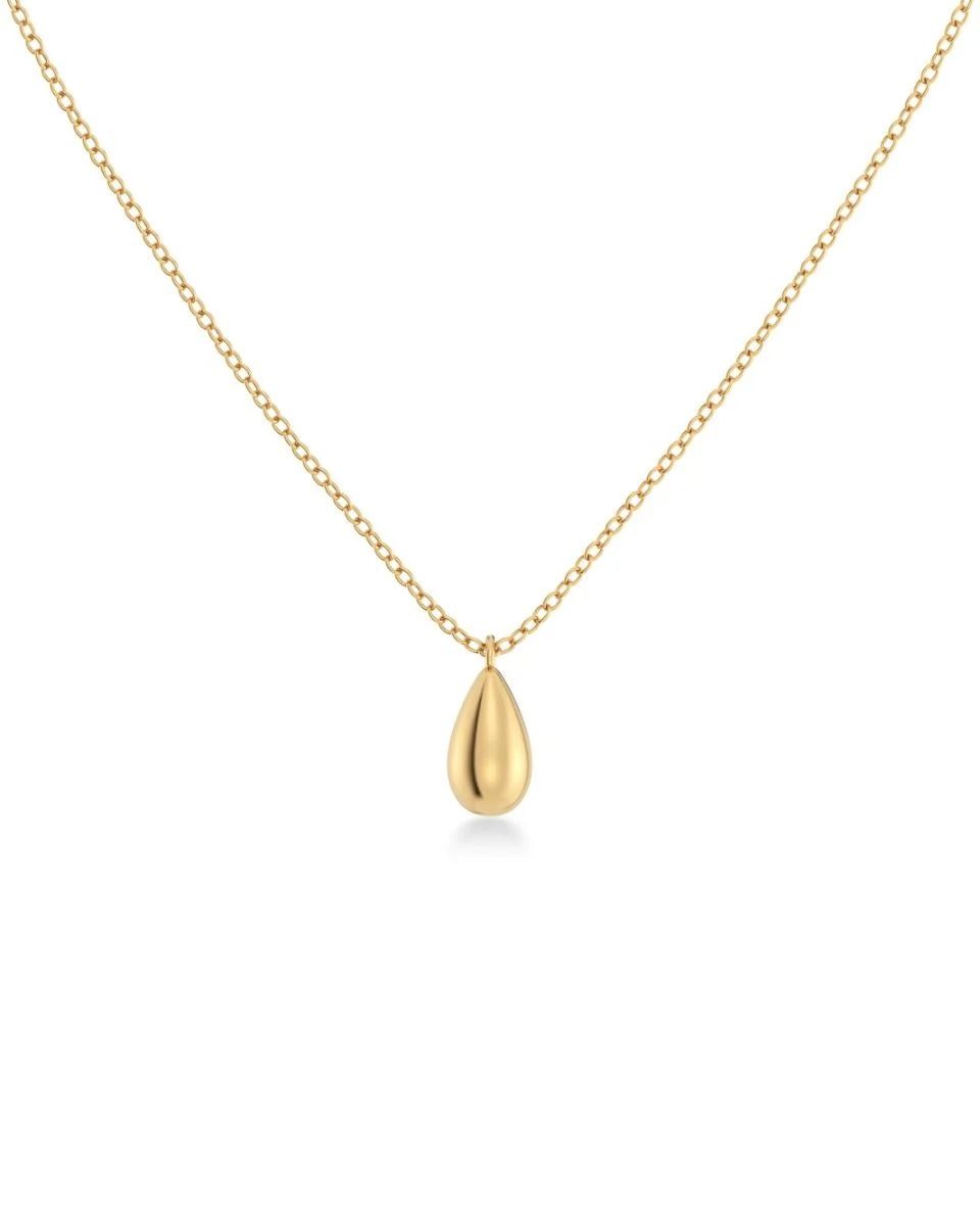 Edblad kaulakoru Drop Mini Necklace Gold, Gold pleated