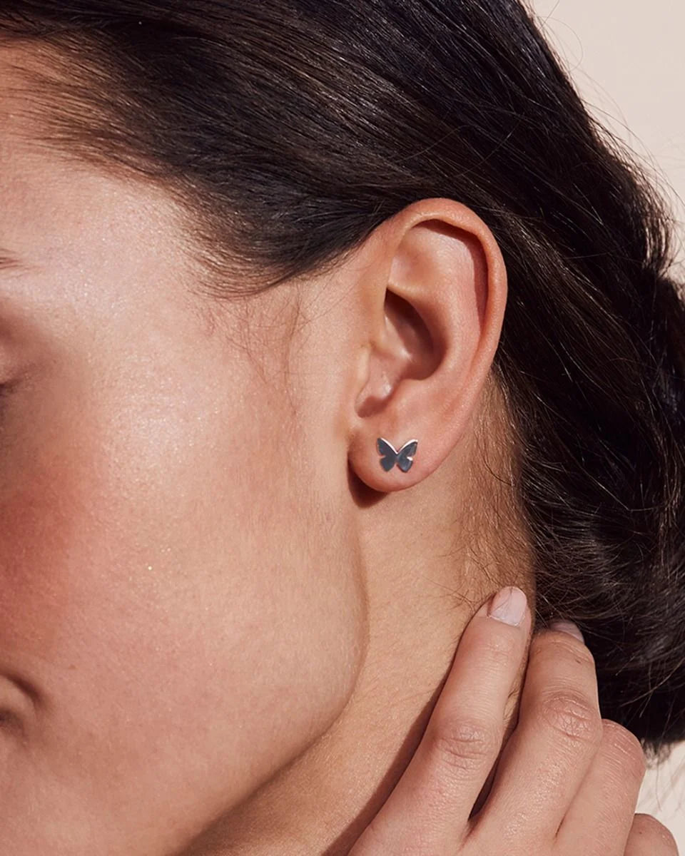 Edblad korvakorut Papillon Studs Steel, Stainless steel