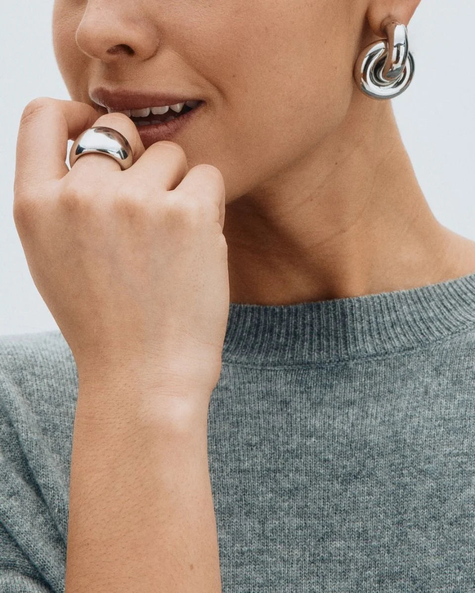 Edblad korvakorut Redondo Studs L Steel, Stainless steel