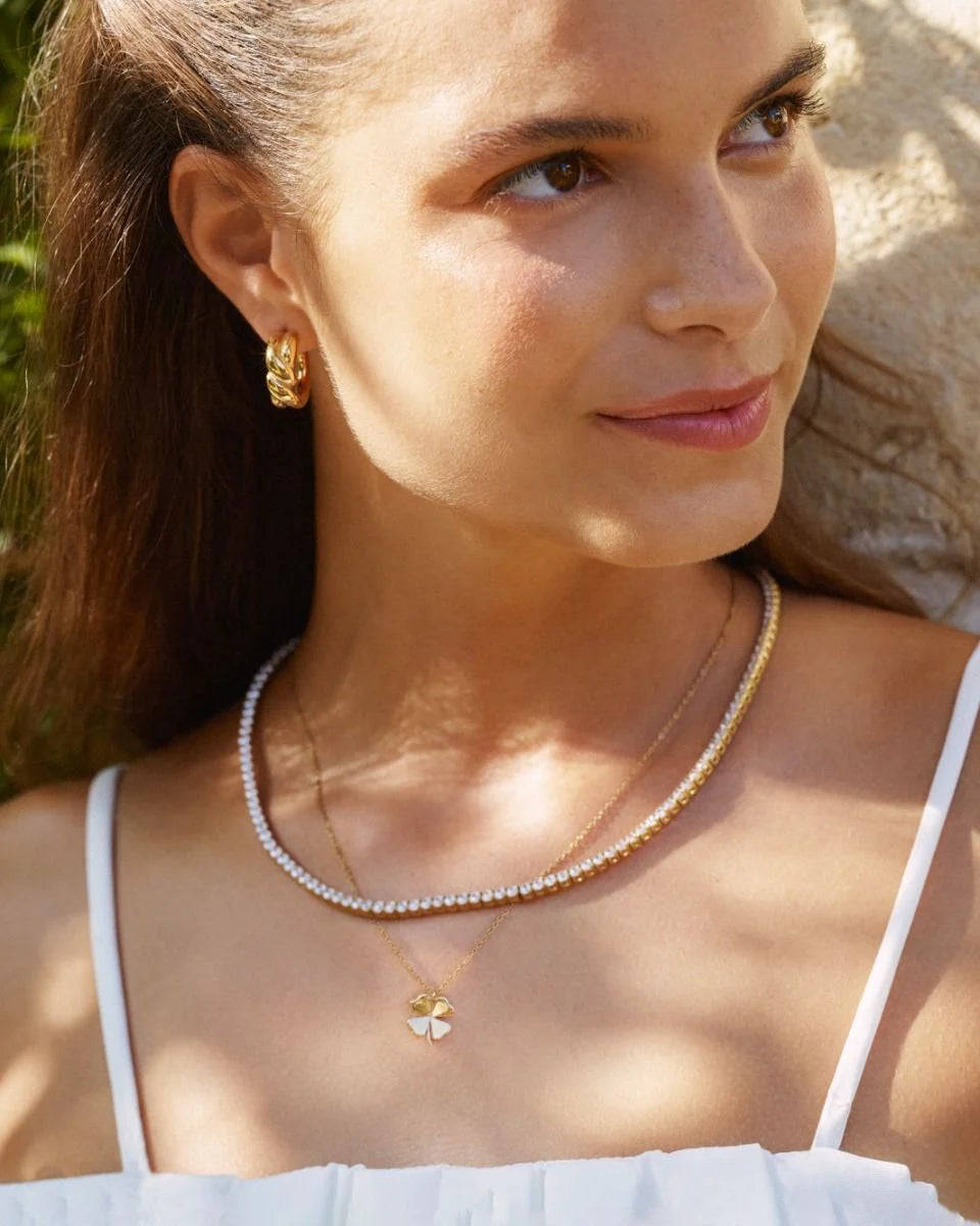 Edblad kaulakoru Lucky Necklace Gold, Gold pleated