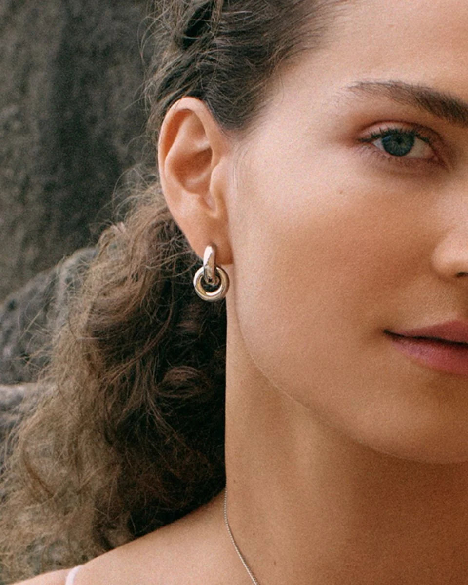 Edblad korvakorut Chunky Eternal Earrings Steel, Stainless steel