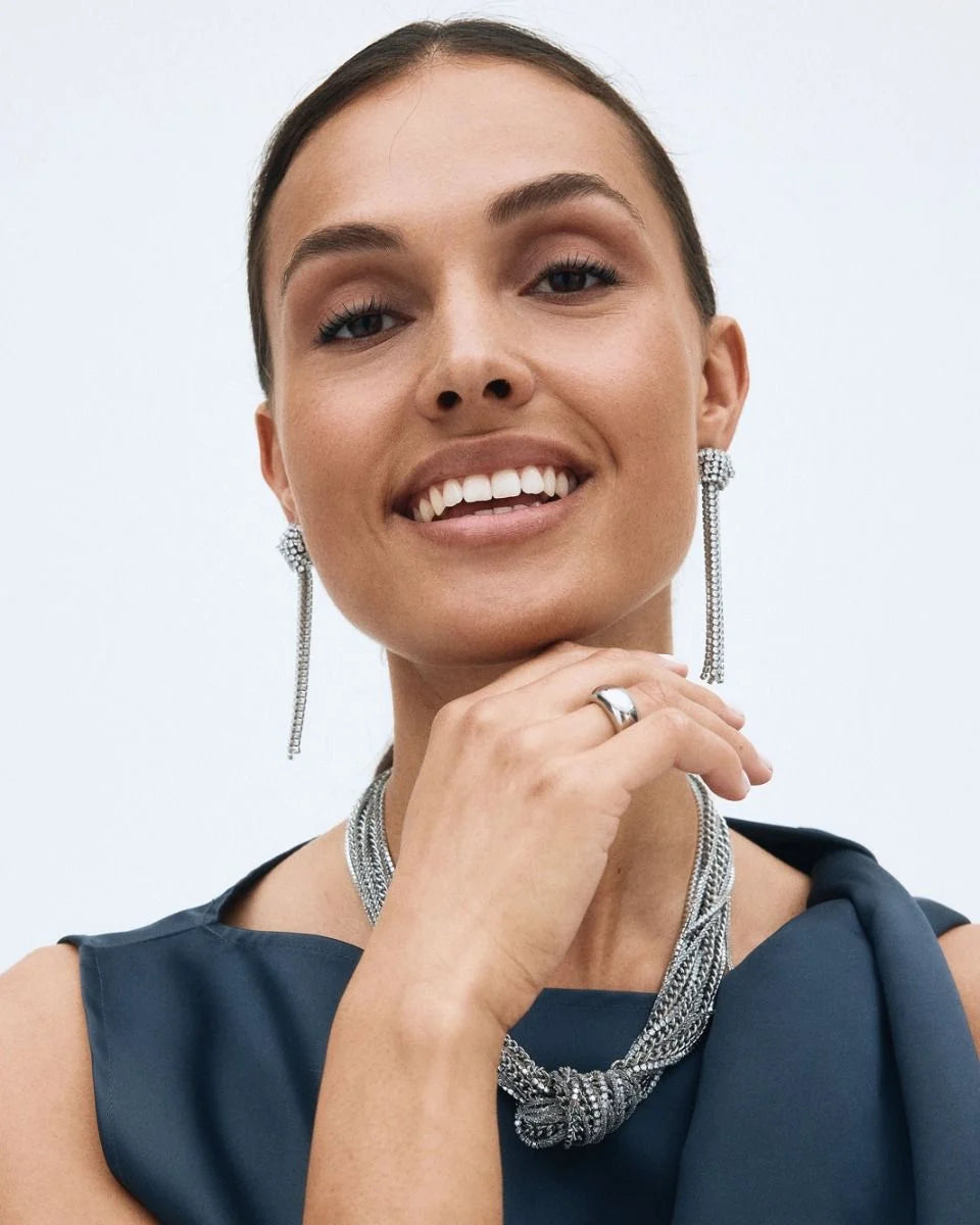 Edblad korvakorut Revel Knot Earrings Steel, Stainless steel