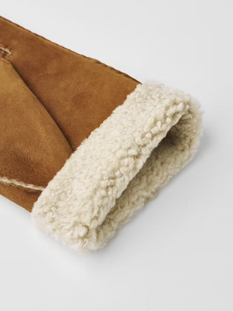 BERNARD SUEDE GLOVE KONJAKINRUSKEA