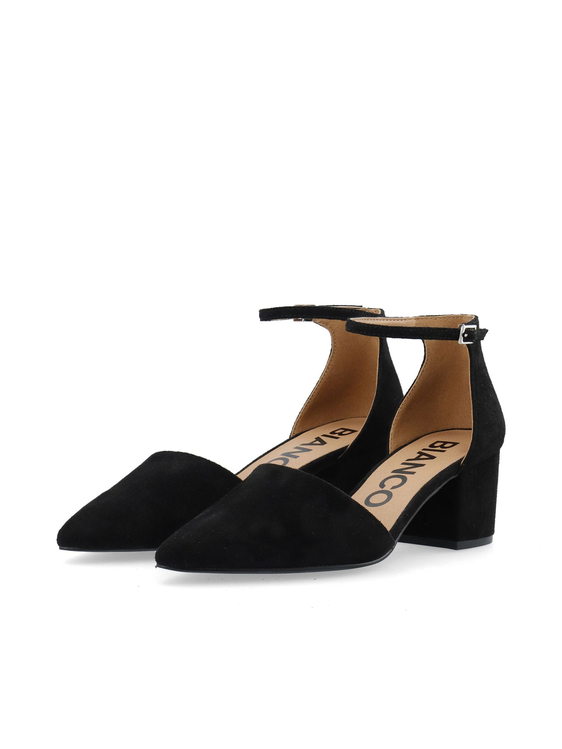 Bianco naisten korkokengät Biadevived Heel MicroSuede, musta