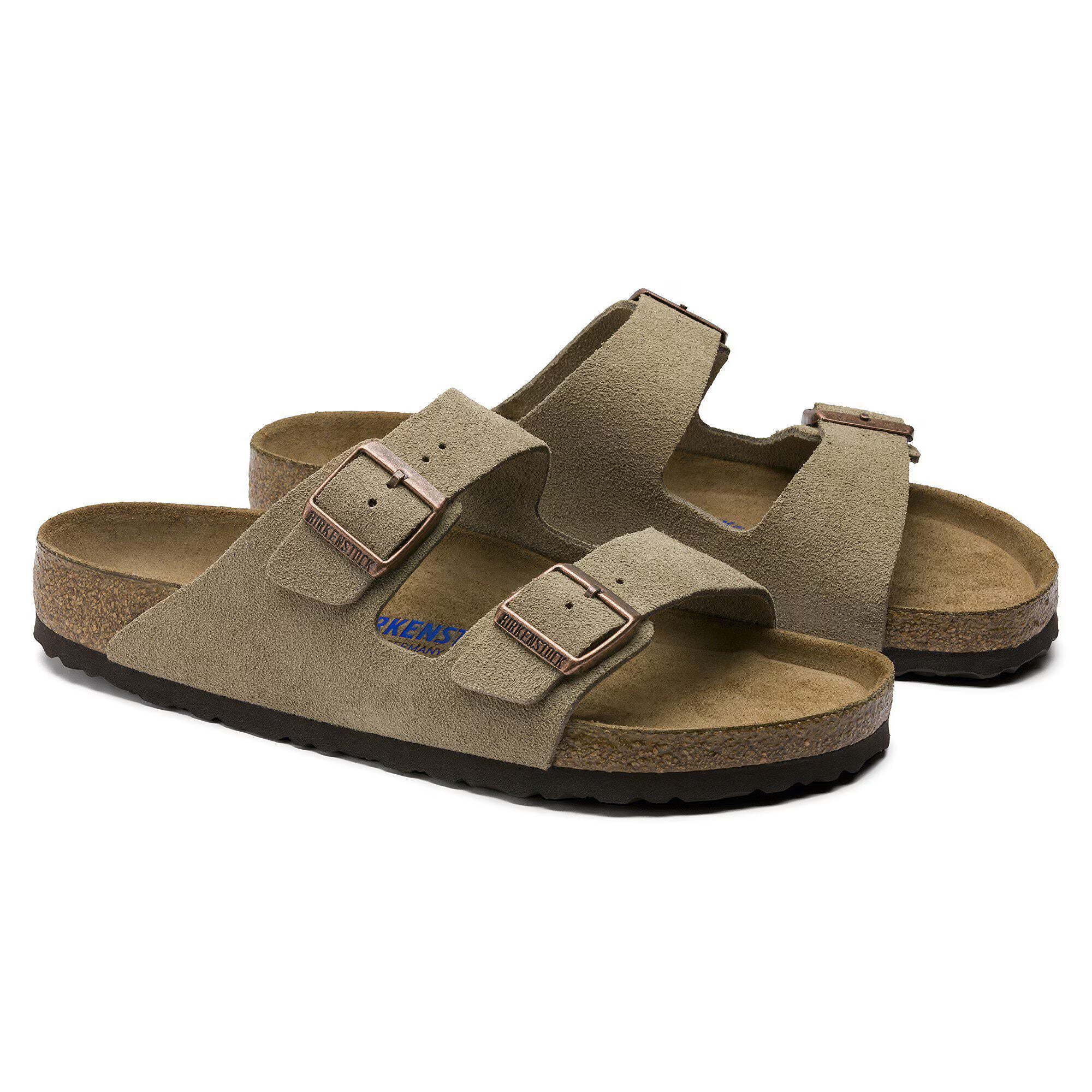 Birkenstock unisex sandaalit Arizona, harmaanruskea