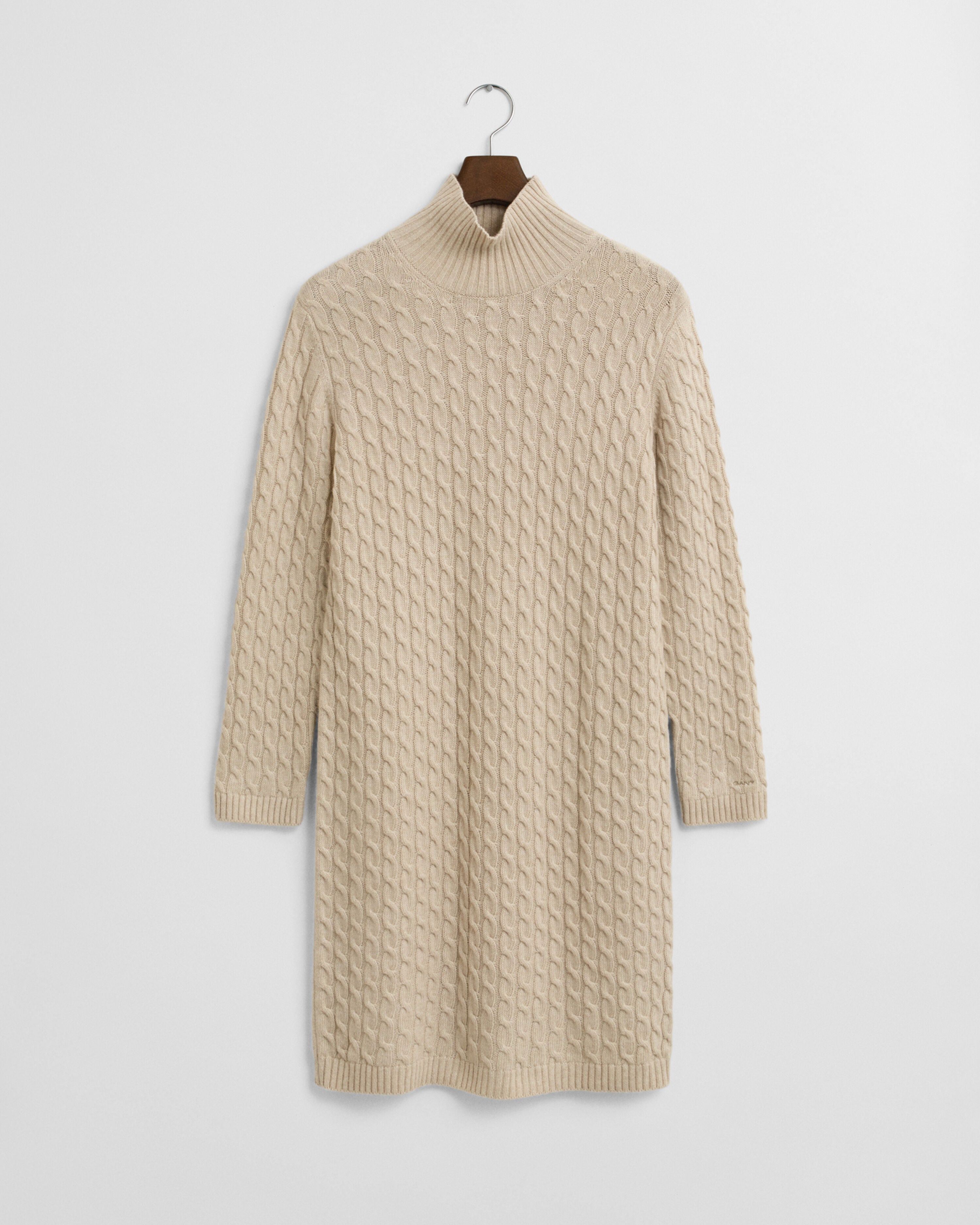 Gant naisten neulemekko CABLE KNIT DRESS, kitti