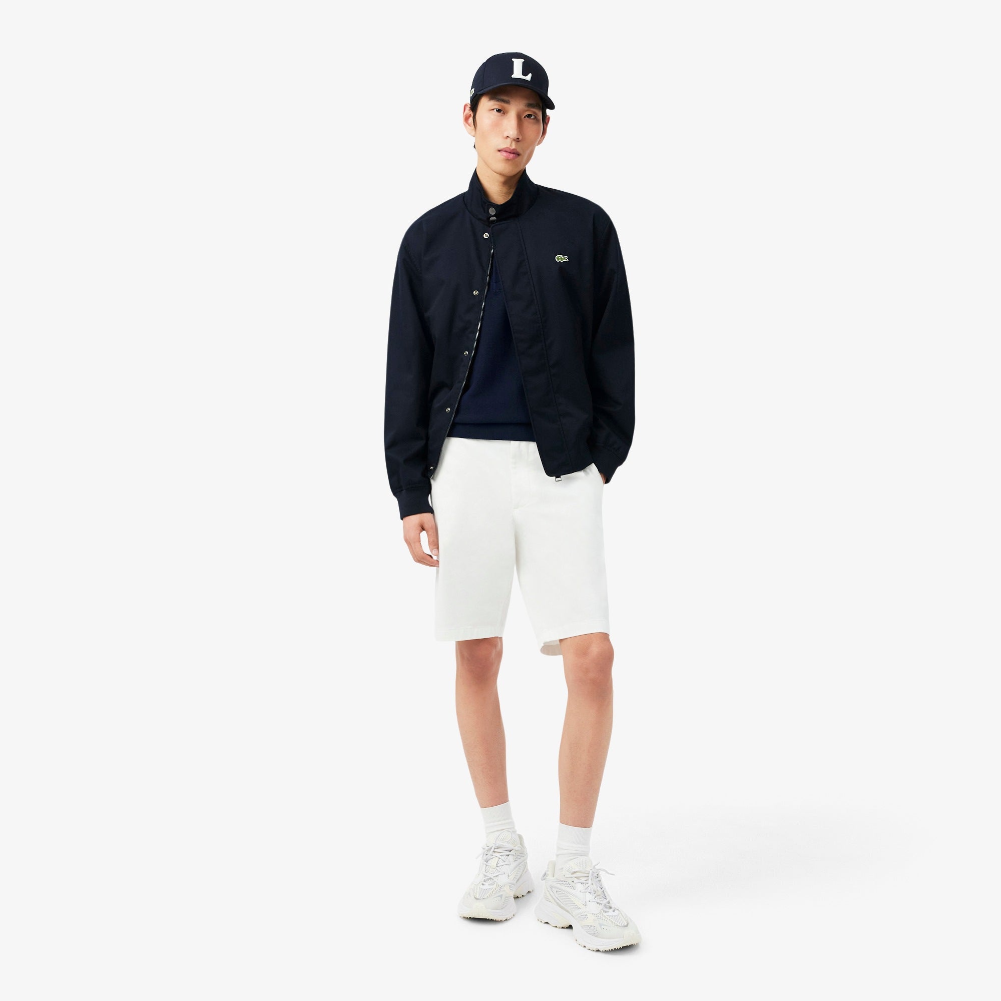 Lacoste miesten pikeepaita Fineknit Cotton Polo Collar SS Sweater, tummansininen