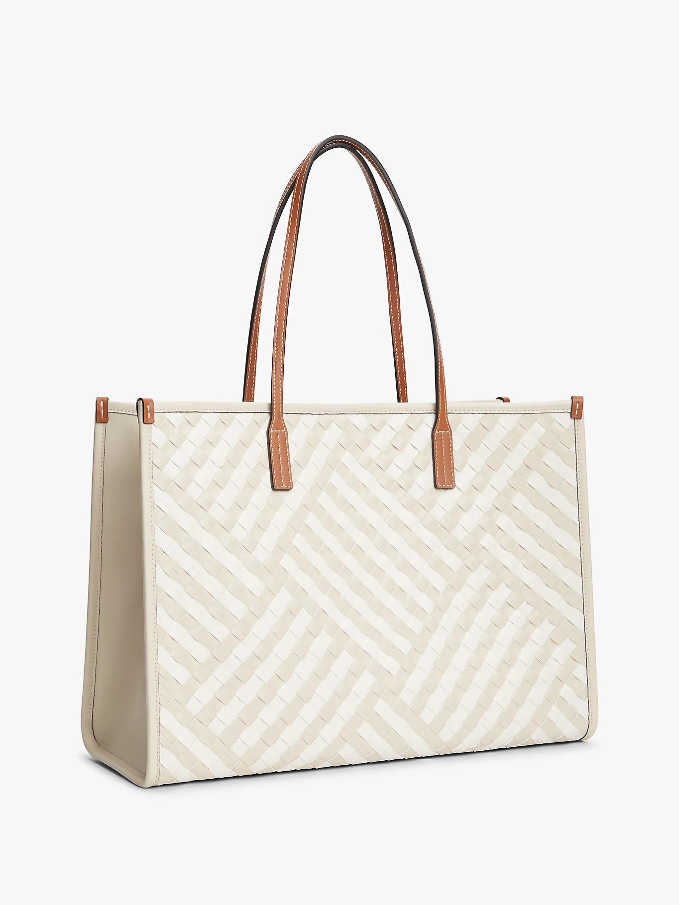Tommy Hilfiger naisten laukku City Tote, kuosillinen beige
