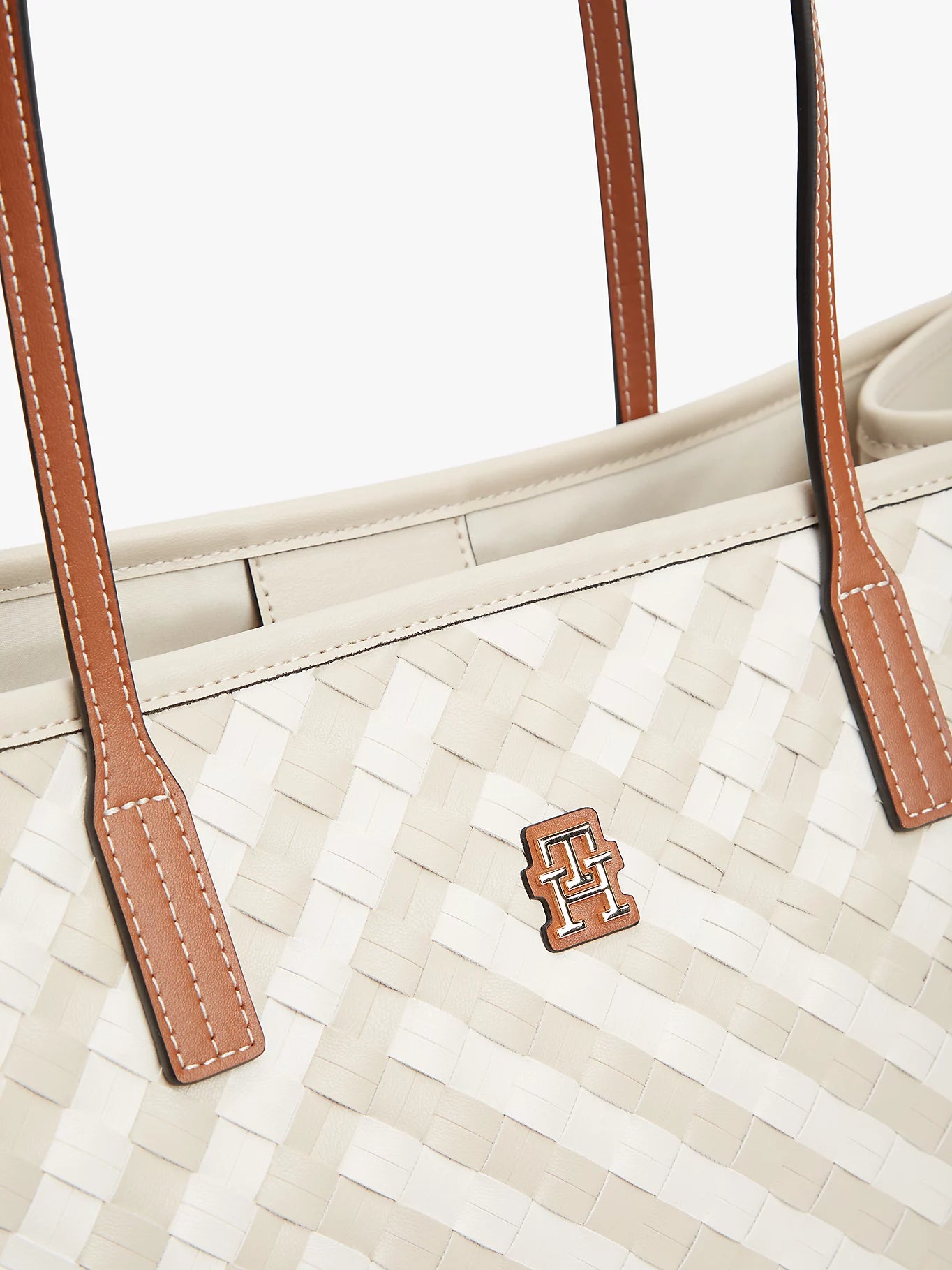 Tommy Hilfiger naisten laukku City Tote, kuosillinen beige