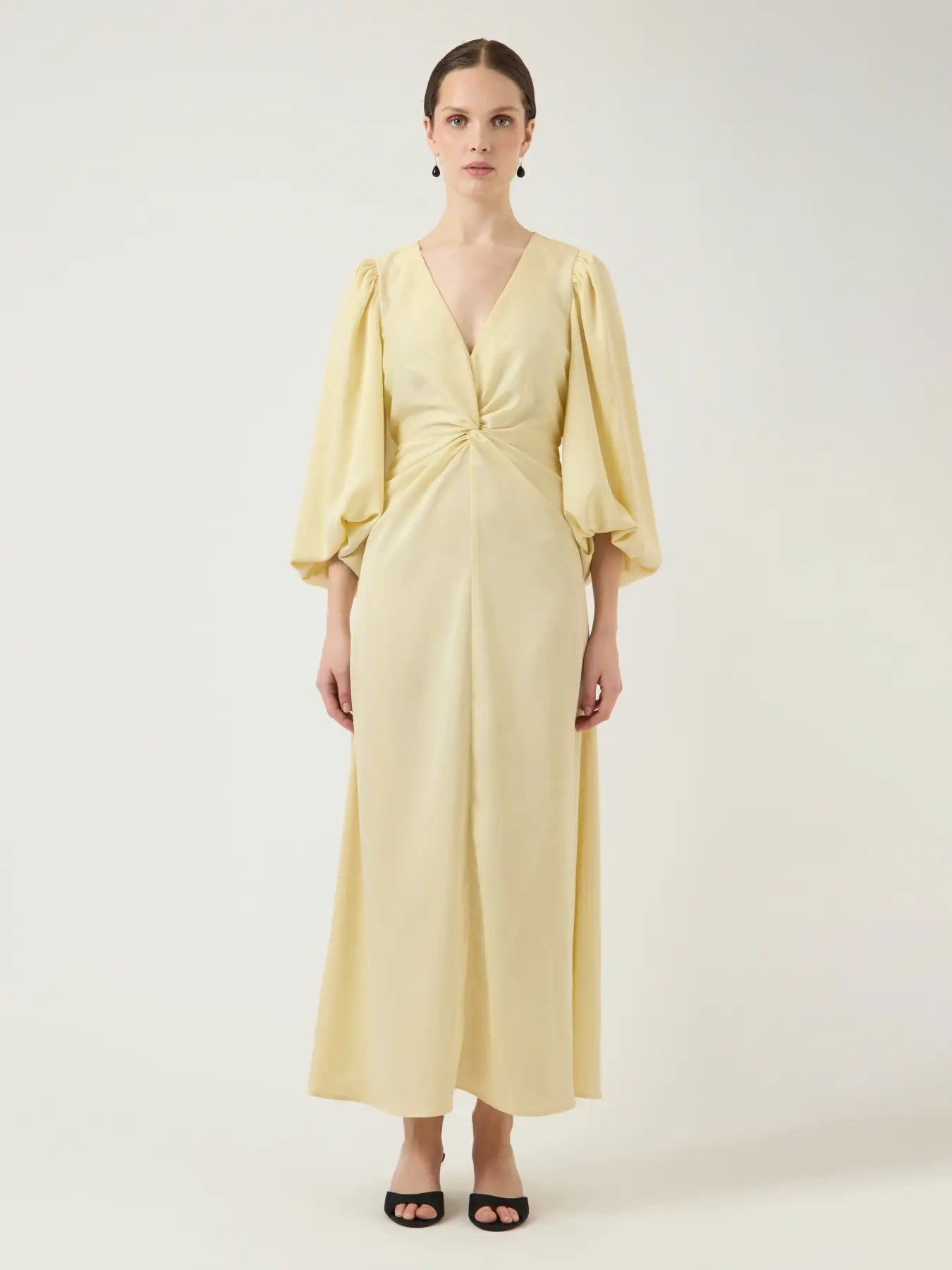 Y.A.S mekko YASThea LS Long Dress S. Noos, Anise Flower