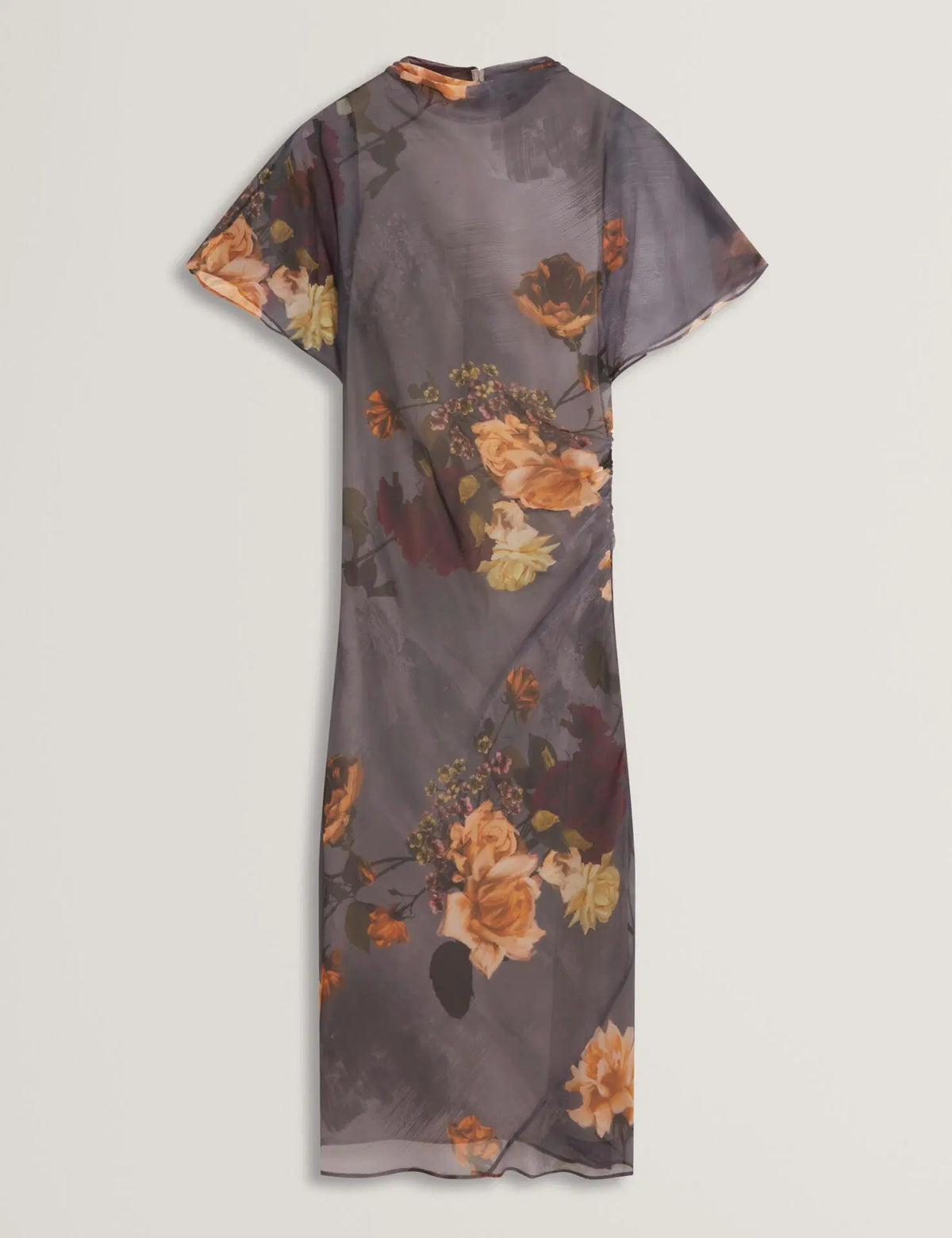 Ted Baker naisten mekko Noelha, harmaa kuosillinen