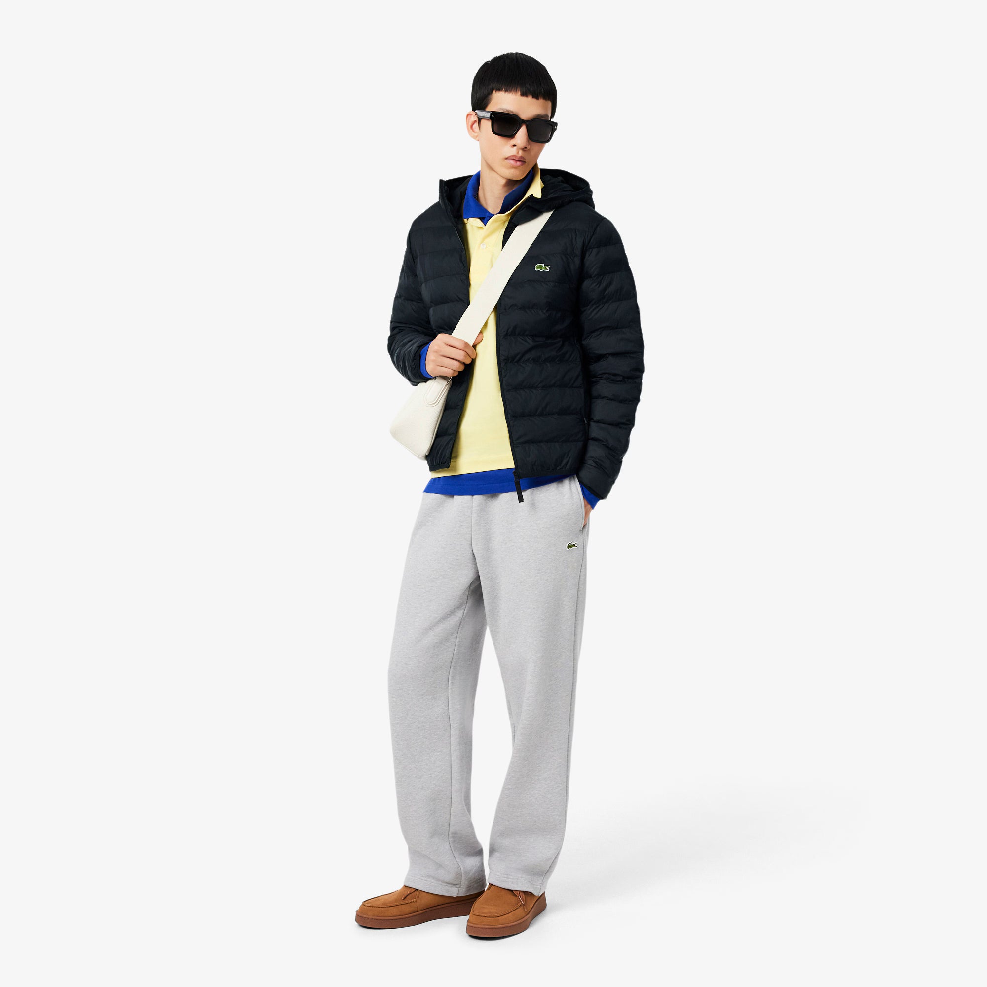 Lacoste miesten takki Lightweight Water Repellent Ripstop, musta