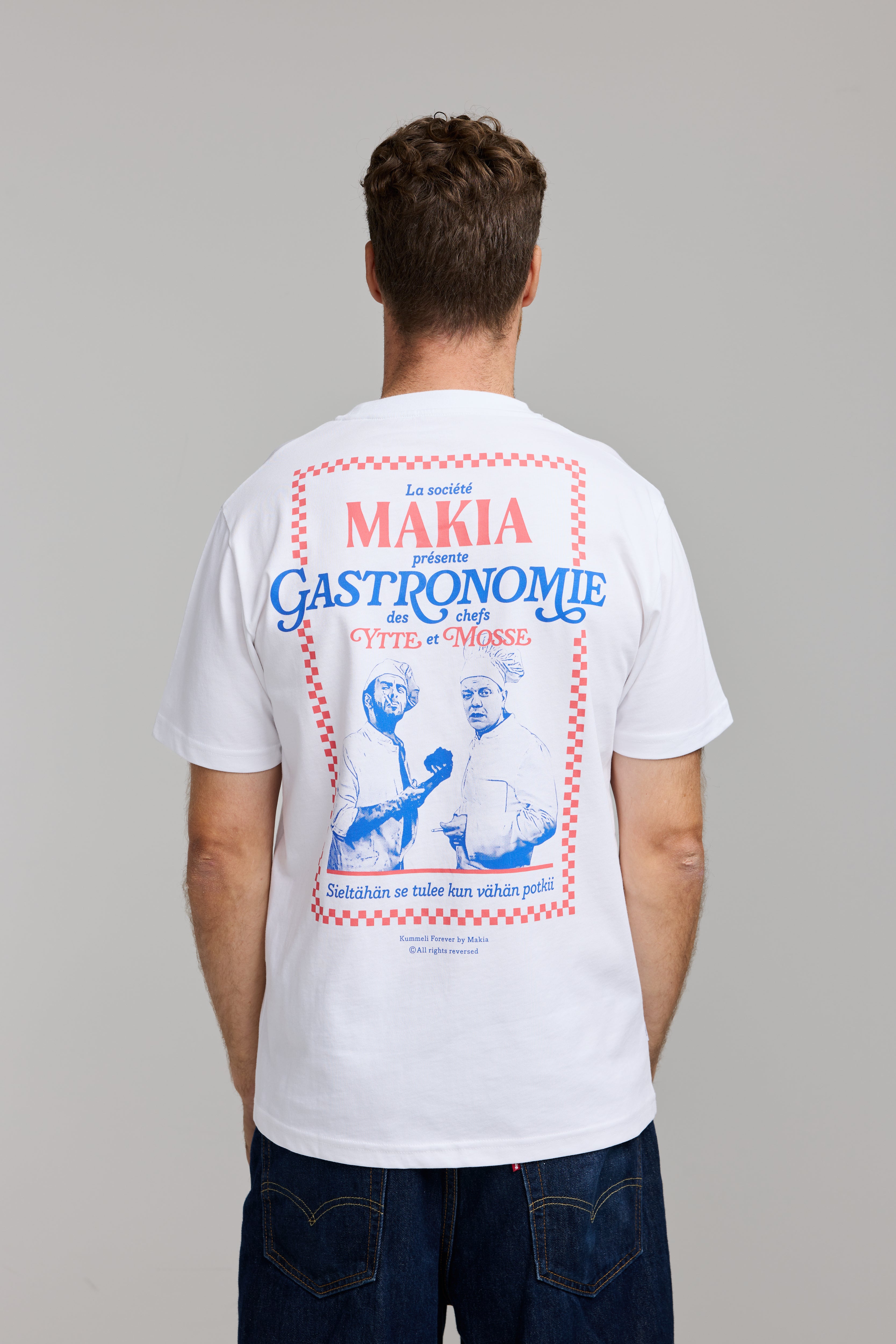 Makia Kummeli Gastronomie T-shirt, valkoinen