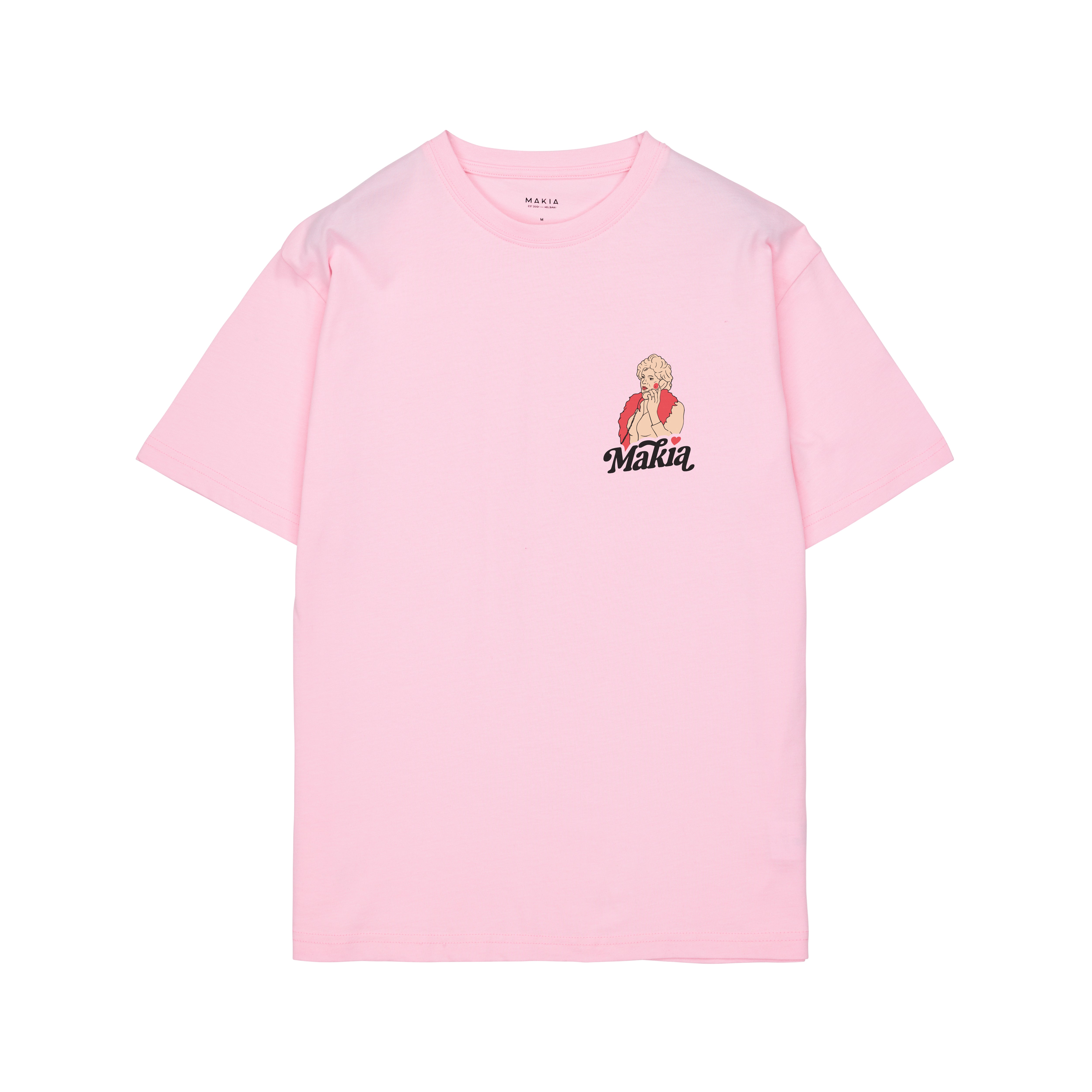 Makia Kummeli Seksipuhelin T-shirt, vaaleanpunainen