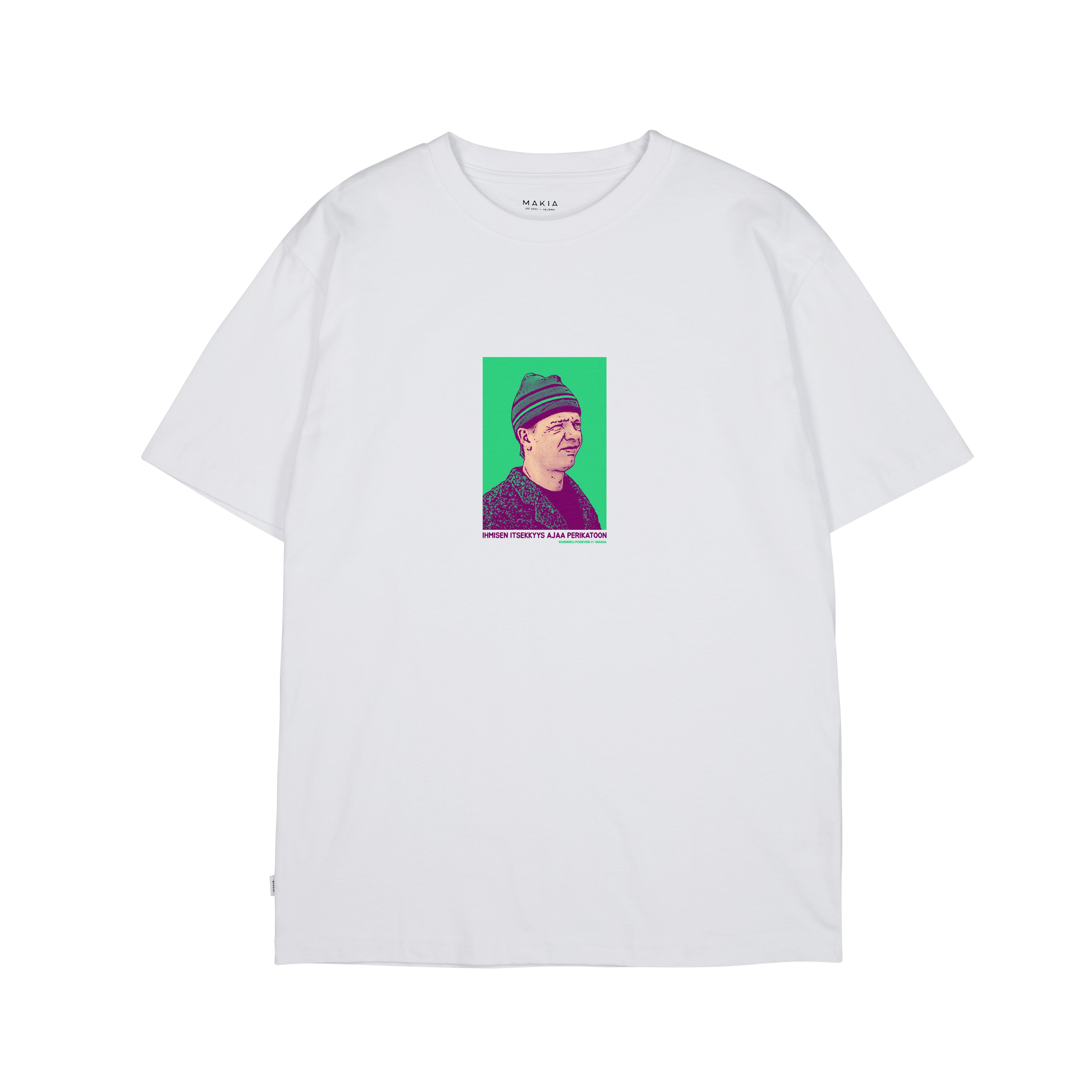 Makia Kummeli Ympäristöruutu T-shirt, valkoinen
