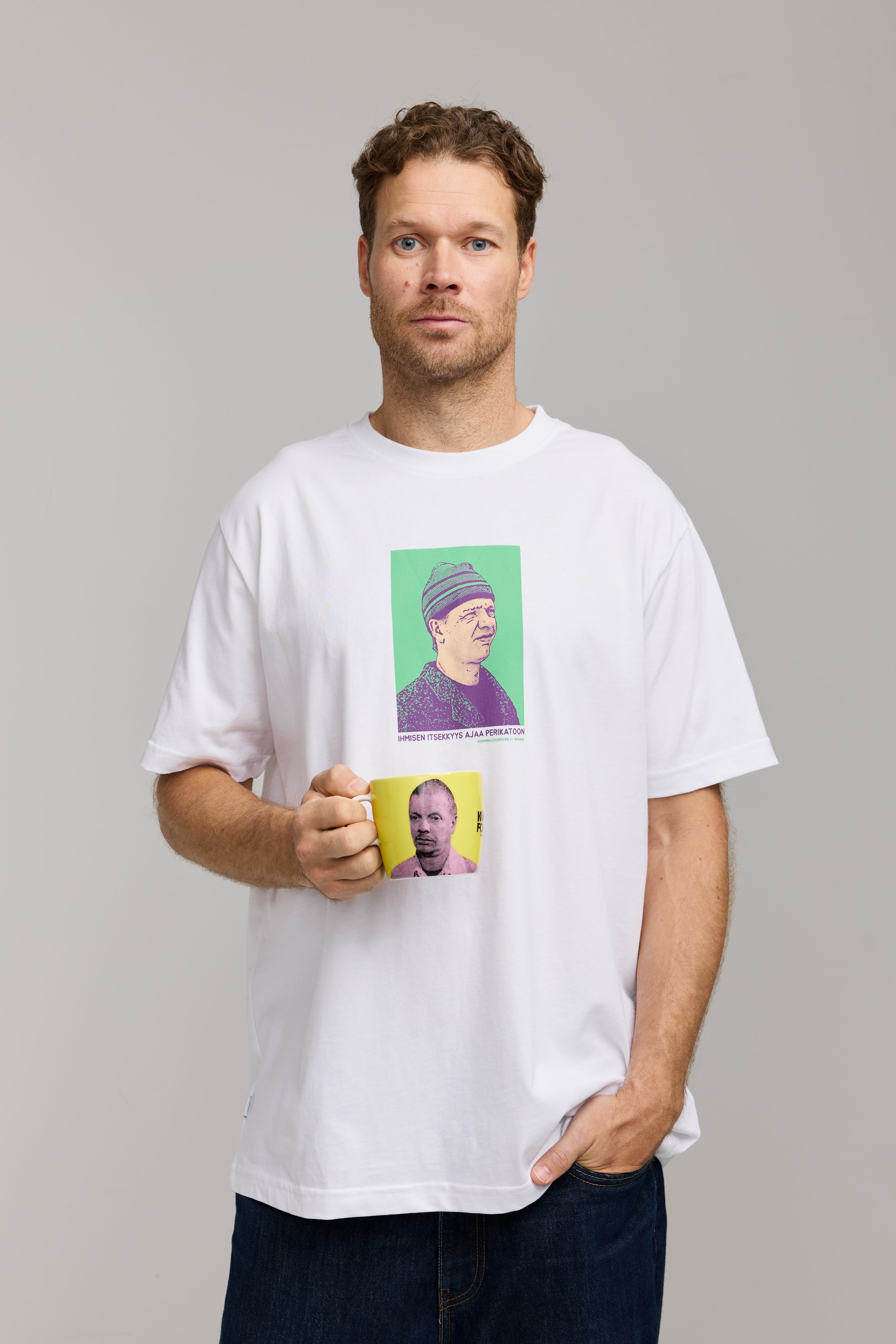 Makia Kummeli Ympäristöruutu T-shirt, valkoinen