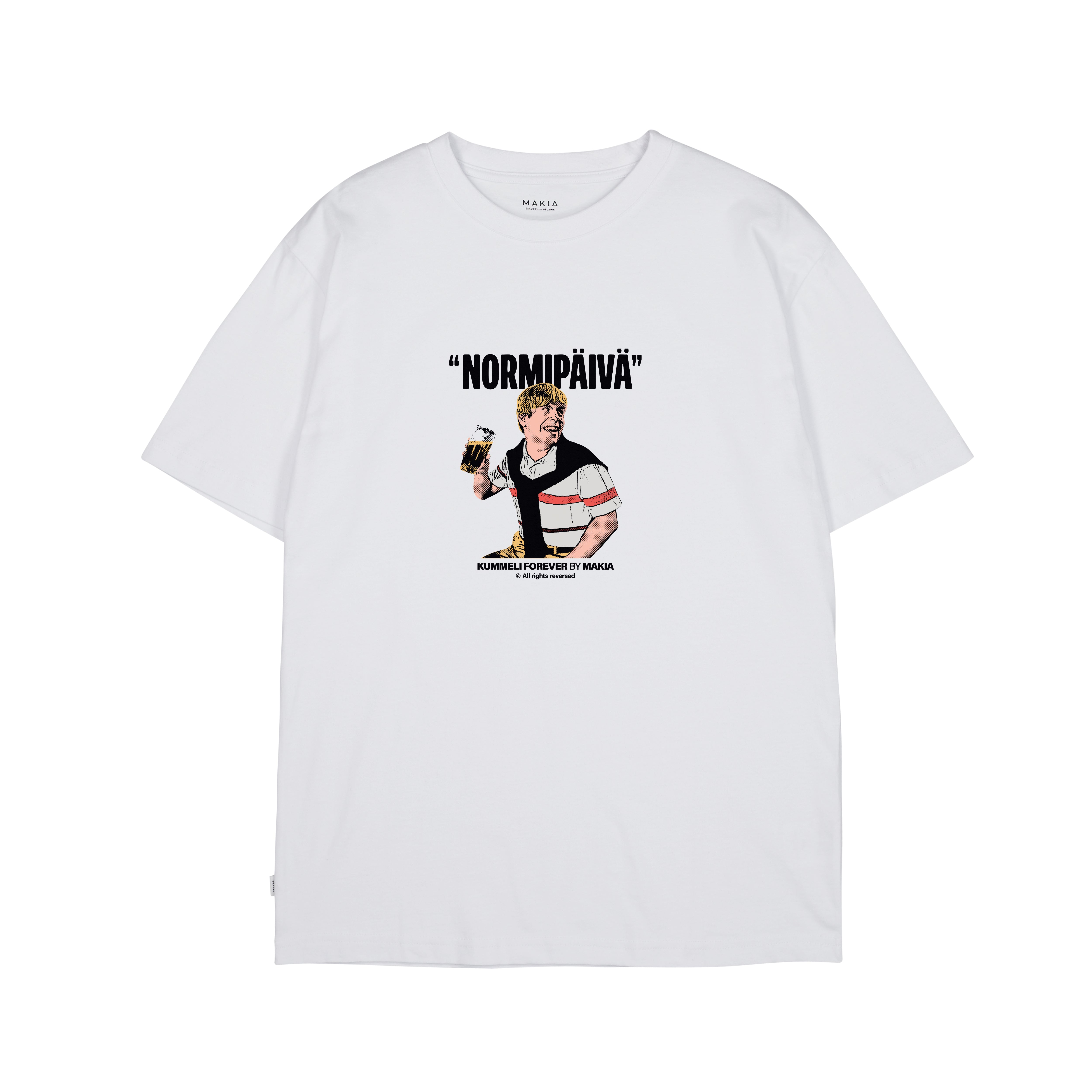 Makia Kummeli Normipäivä T-shirt, valkoinen