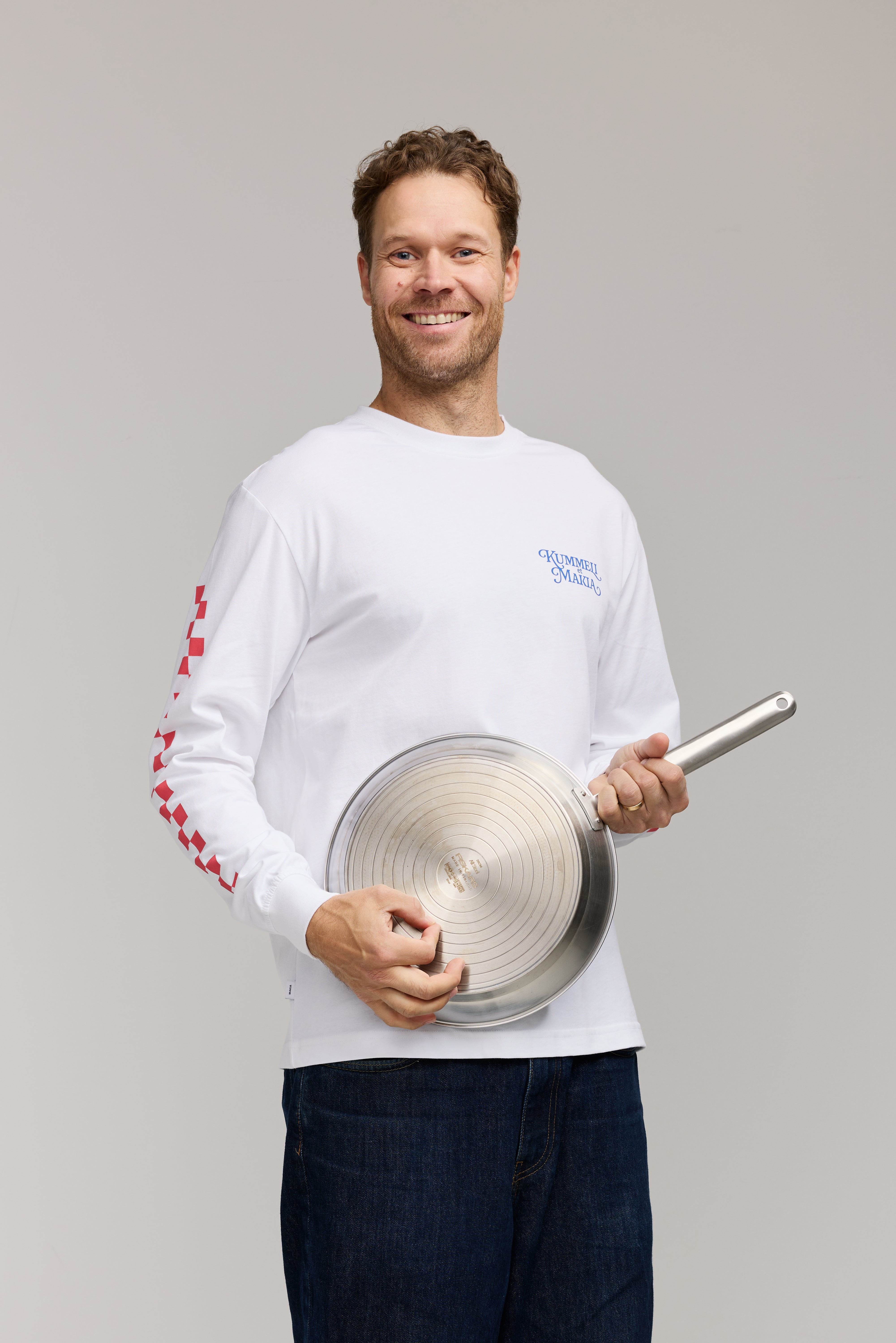 Makia Kummeli Gastronomie Long Sleeve, valkoinen