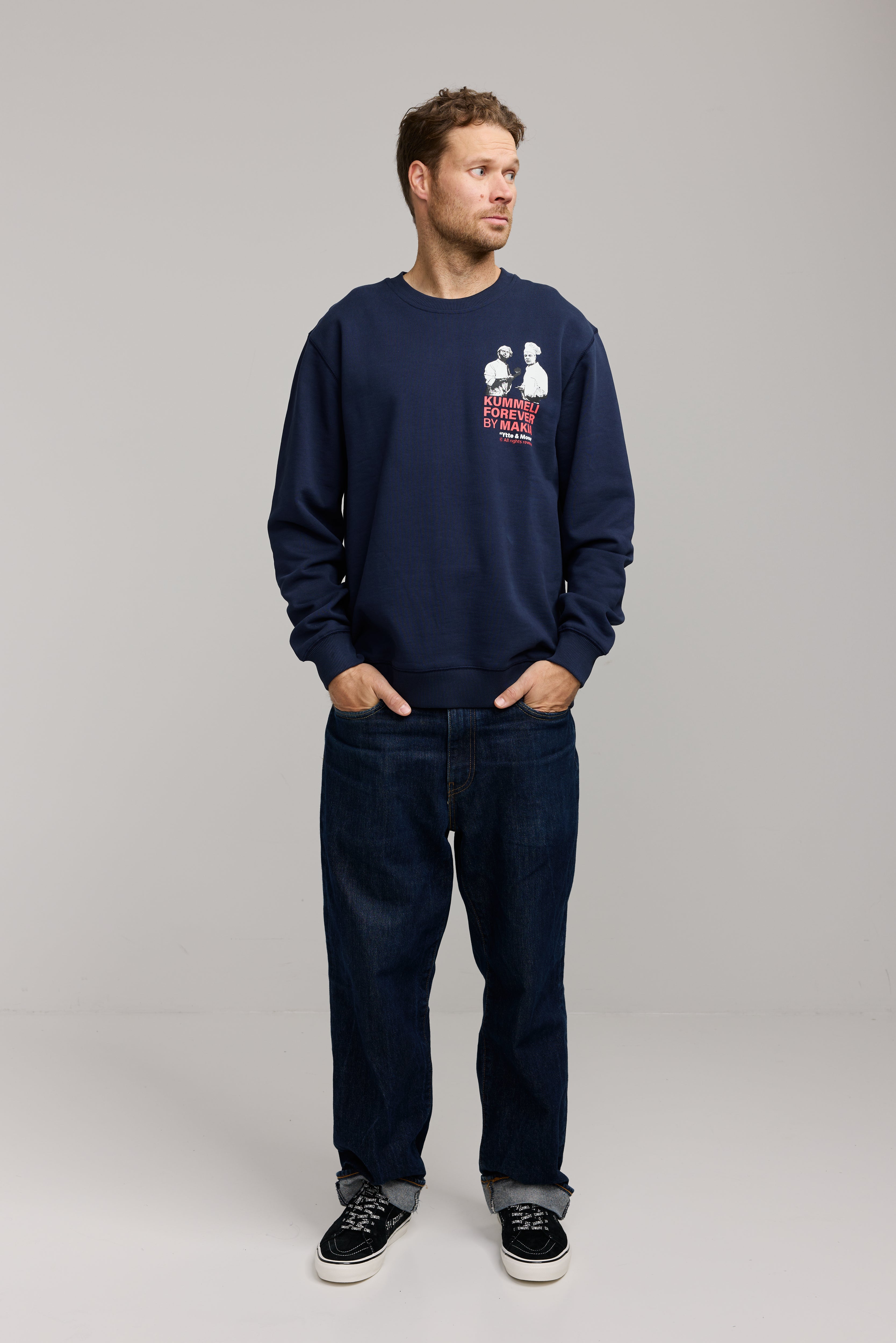 Makia Kummeli Gastronomie Sweatshirt, tummansininen