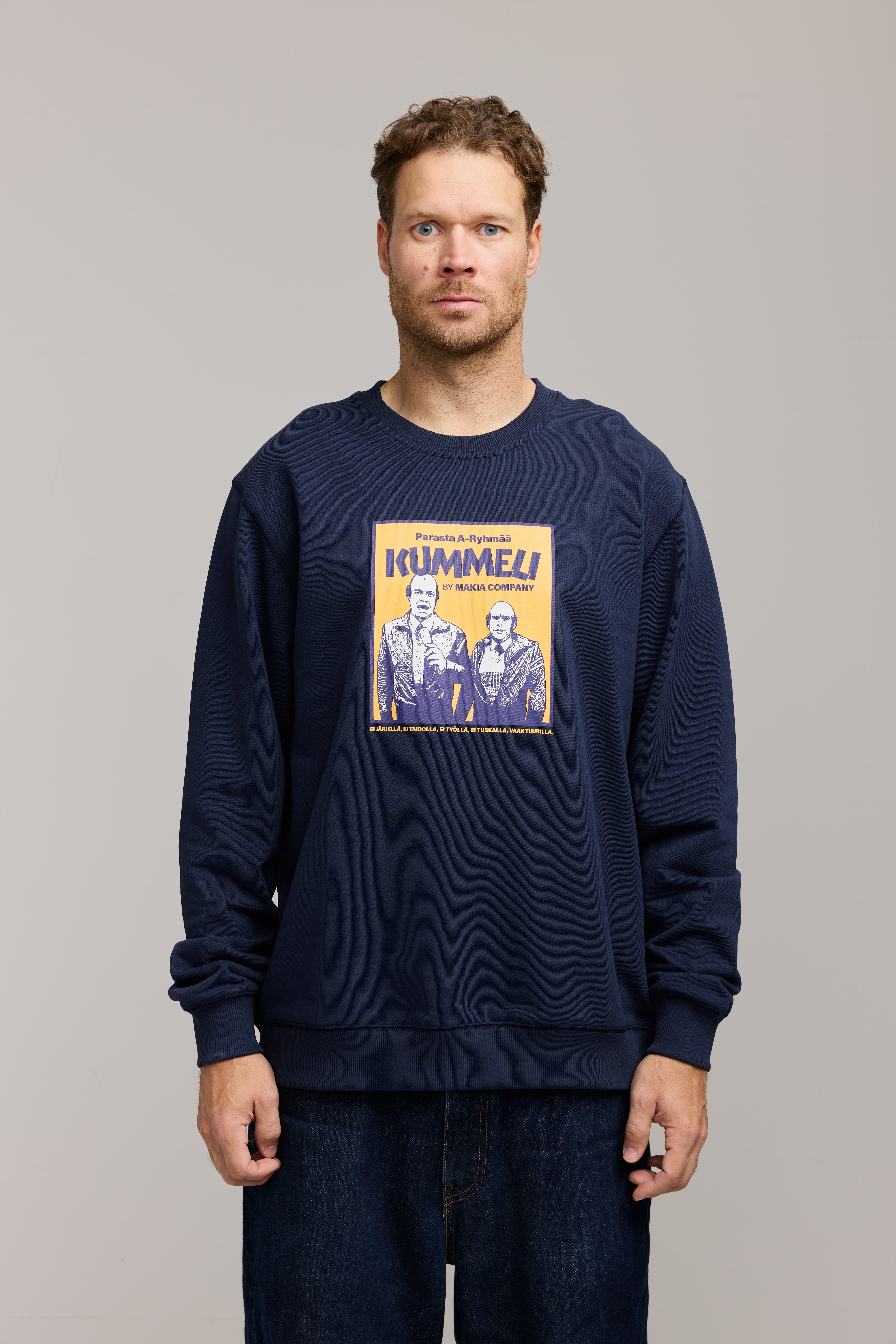 Makia Kummeli A-ryhmä Sweatshirt, tummansininen