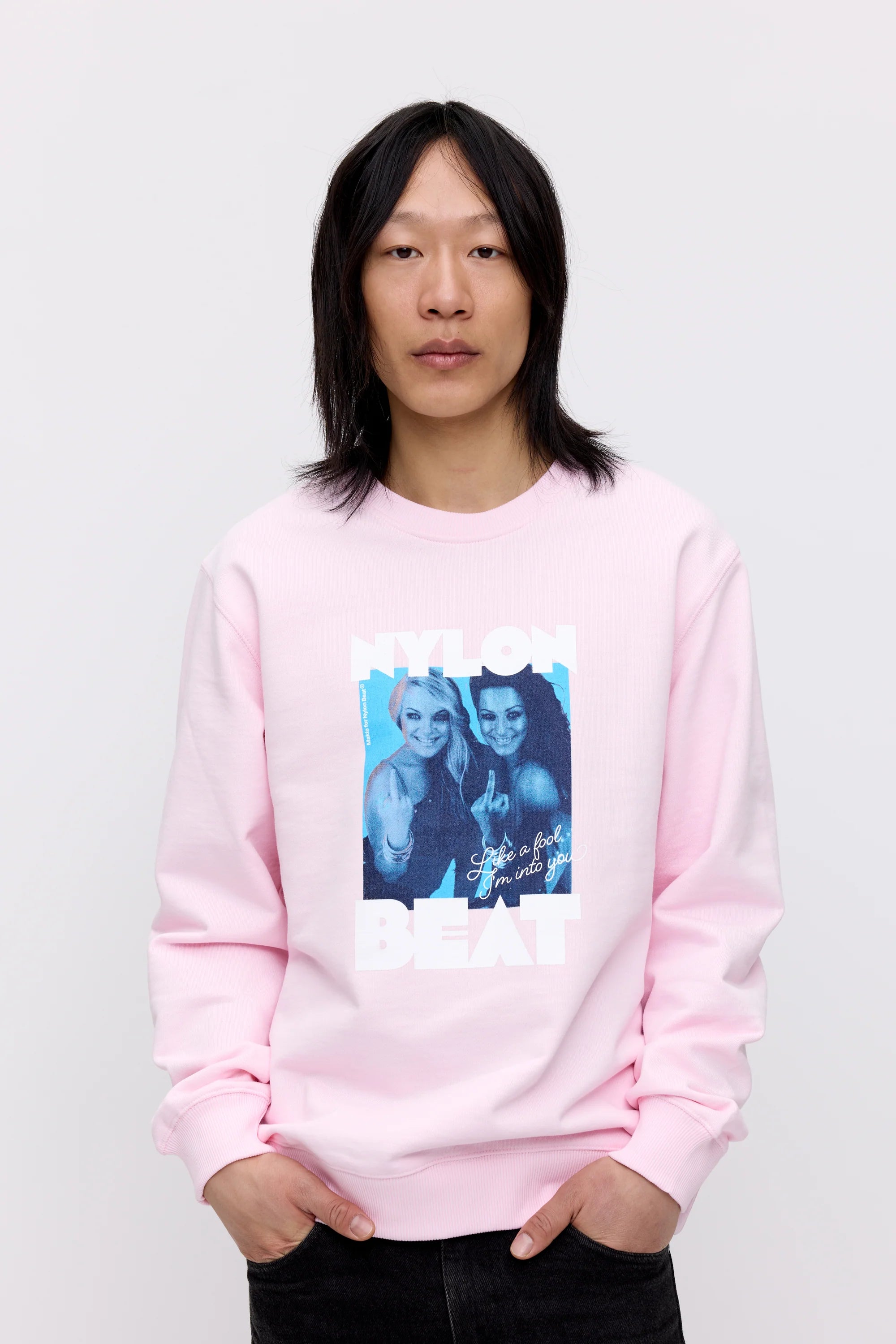 Makia x Nylon Beat collegepaita Like a Fool Sweatshirt, vaaleanpunainen
