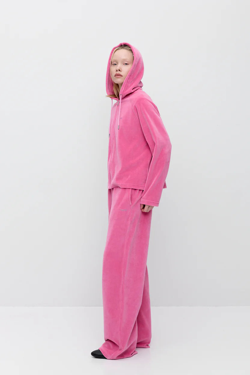 Makia x Nylon Beat collegehousut Nylon Trousers, vaaleanpunainen