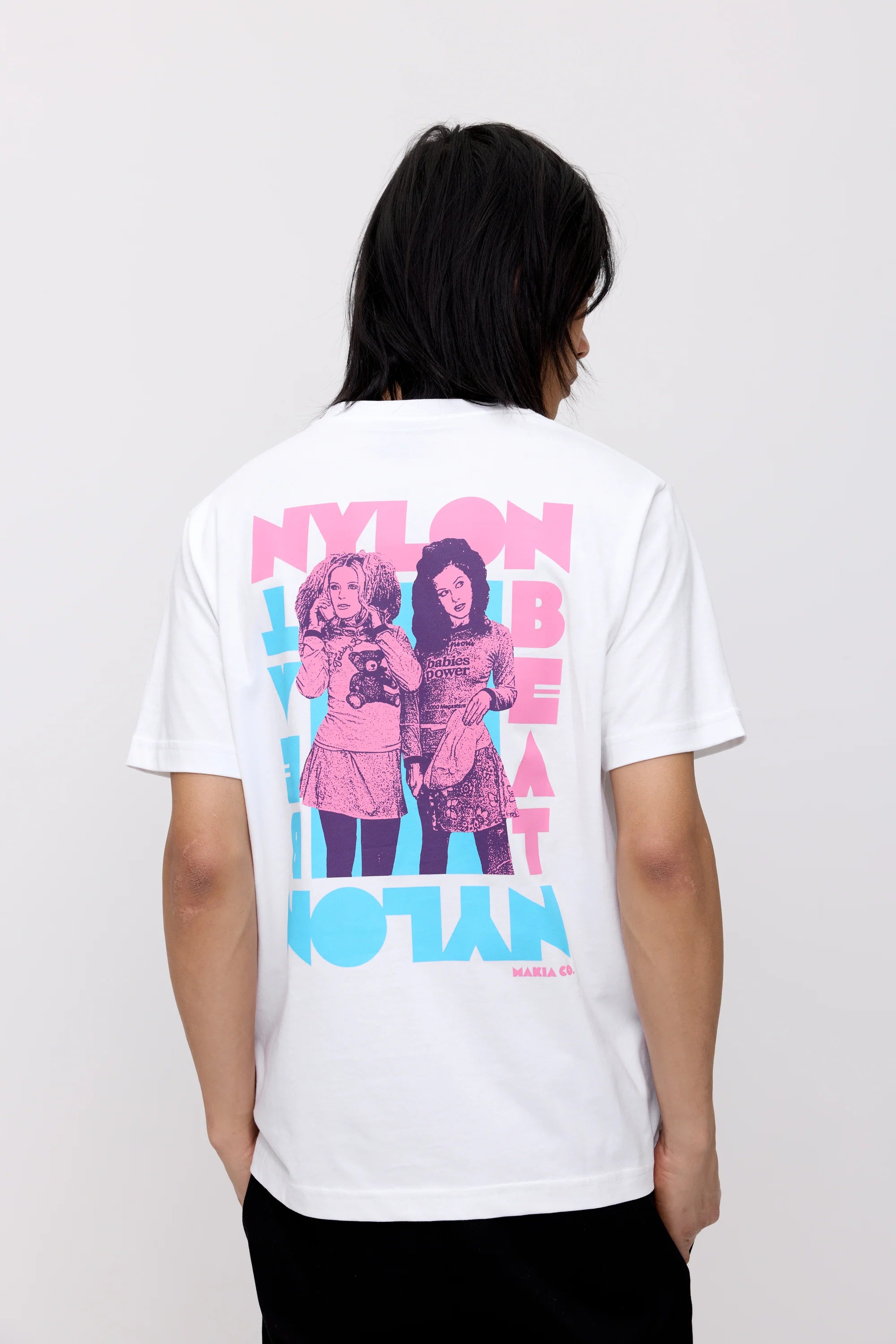 Makia x Nylon Beat t-paita Jonna&Erin T-Shirt, valkoinen