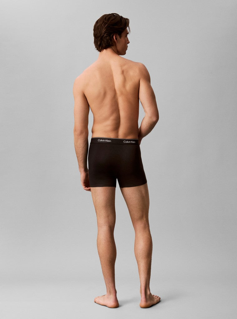 Calvin Klein miesten alushousut Relaxed Fit Trunk 3 Pack Icon Cotton Stretch, viininpunainen