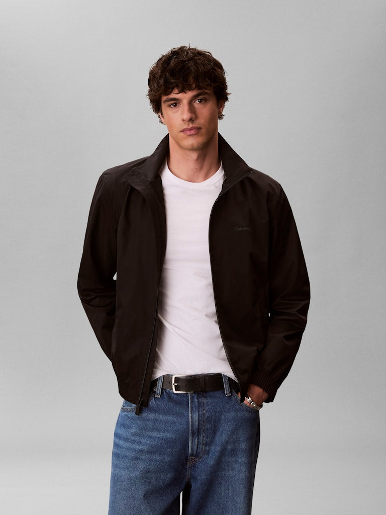 Calvin Klein Menswear tuulitakki LS Nylon Stand Collar Windbreaker, musta