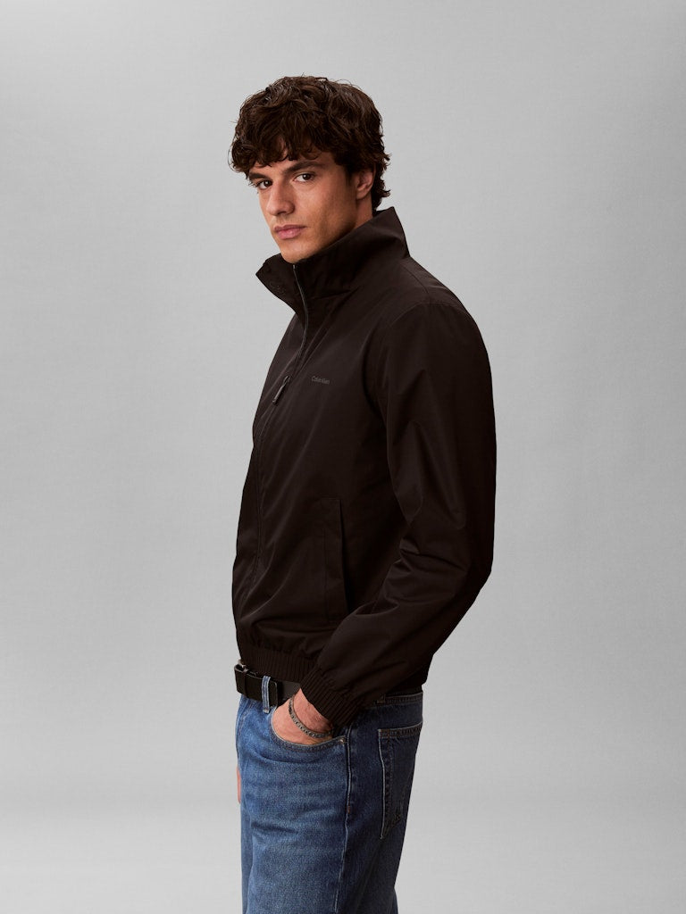 Calvin Klein Menswear tuulitakki LS Nylon Stand Collar Windbreaker, musta