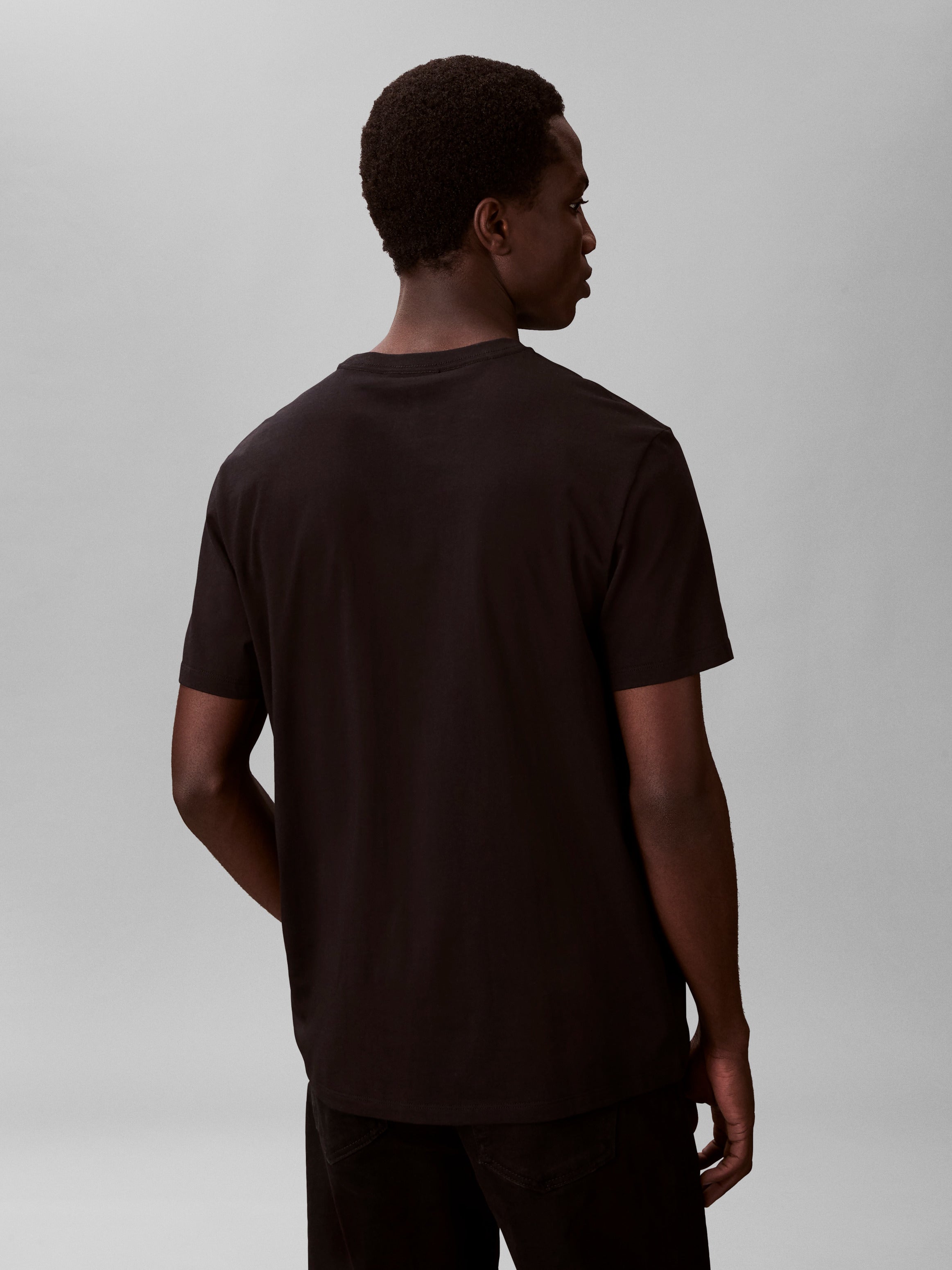 Calvin Klein Jeans miesten t-paita SS 30S Jersey Classic Micro Mono, musta