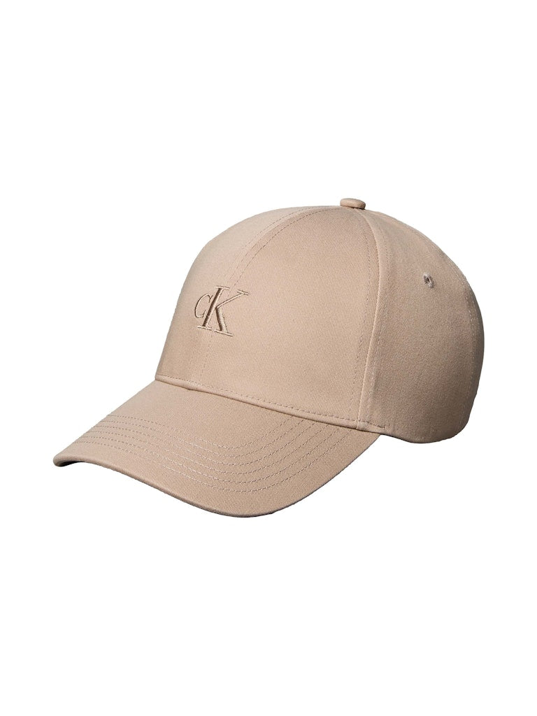 Calvin Klein Accessories naisten lippis Monogram Embroidery Baseball Cap, vaalea beige