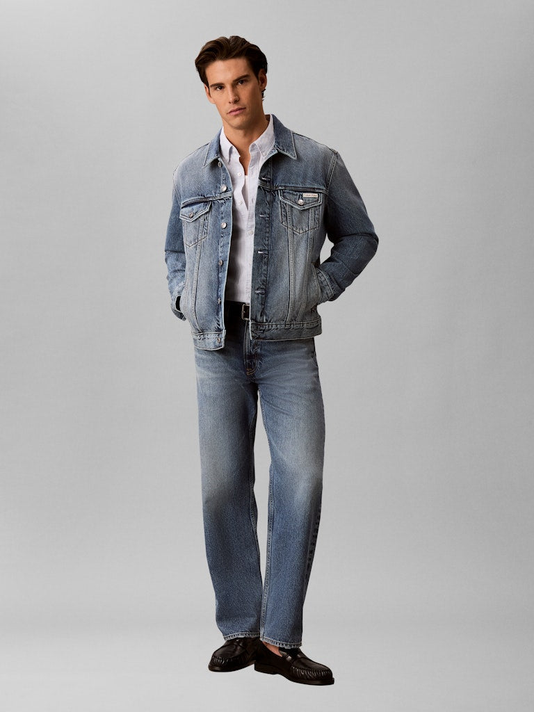 Calvin Klein Jeans miesten farkkutakki Andrew Classic Trucker Jeans Jacket, sininen indigo