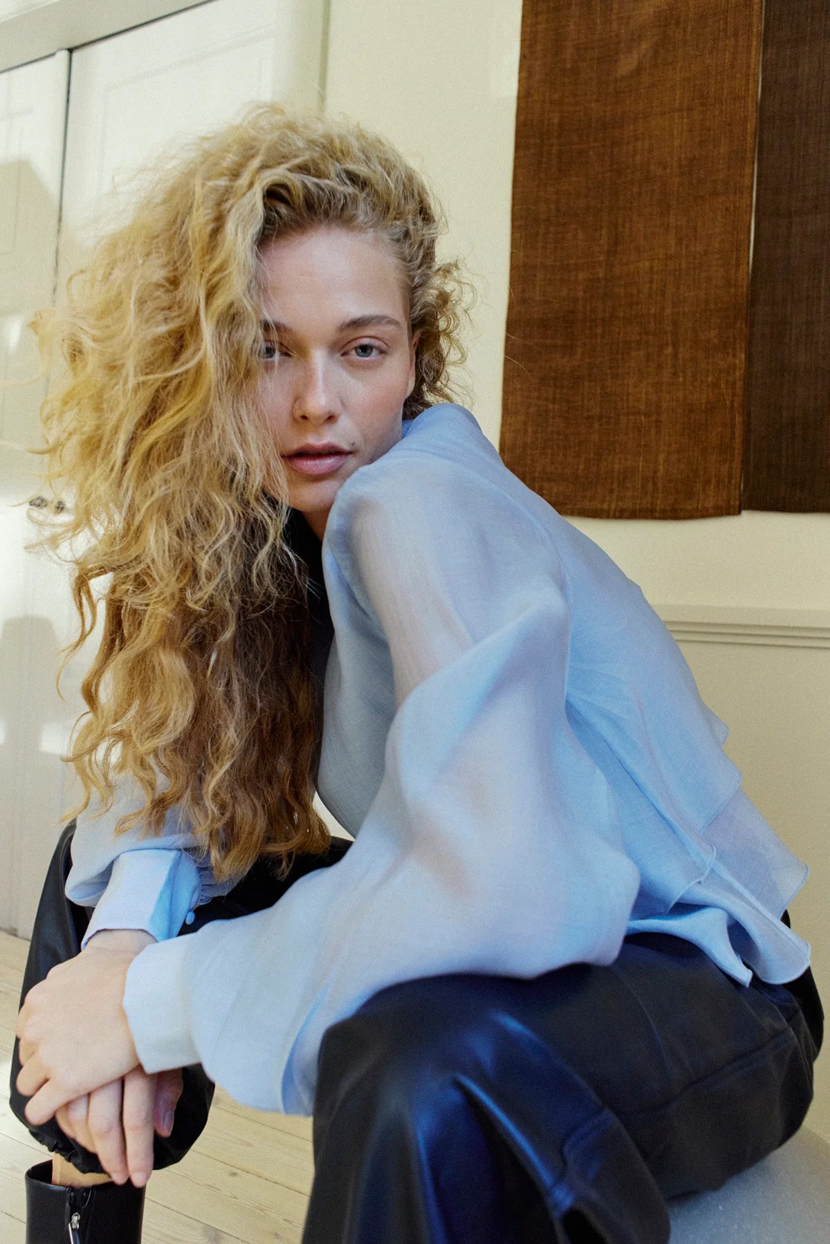 Copenhagen Muse naisten pusero Tilly Blouse, vaaleansininen