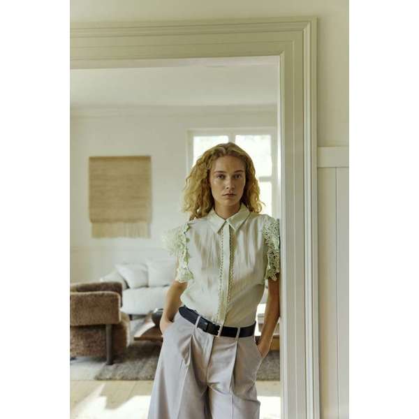 Copenhagen Muse naisten pusero Molly Shirt, vaaleanvihreä