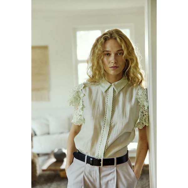 Copenhagen Muse naisten pusero Molly Shirt, vaaleanvihreä