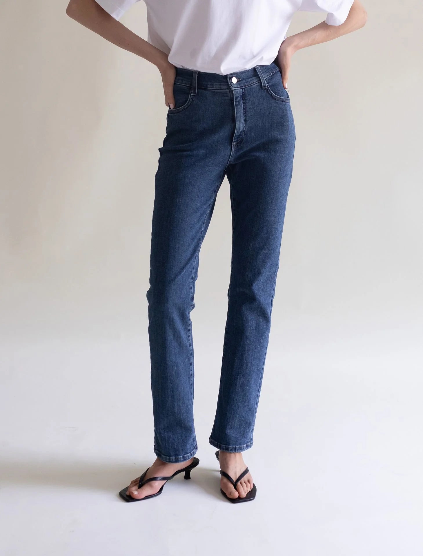 Gauhar naisten farkut Denim Slim, sininen indigo