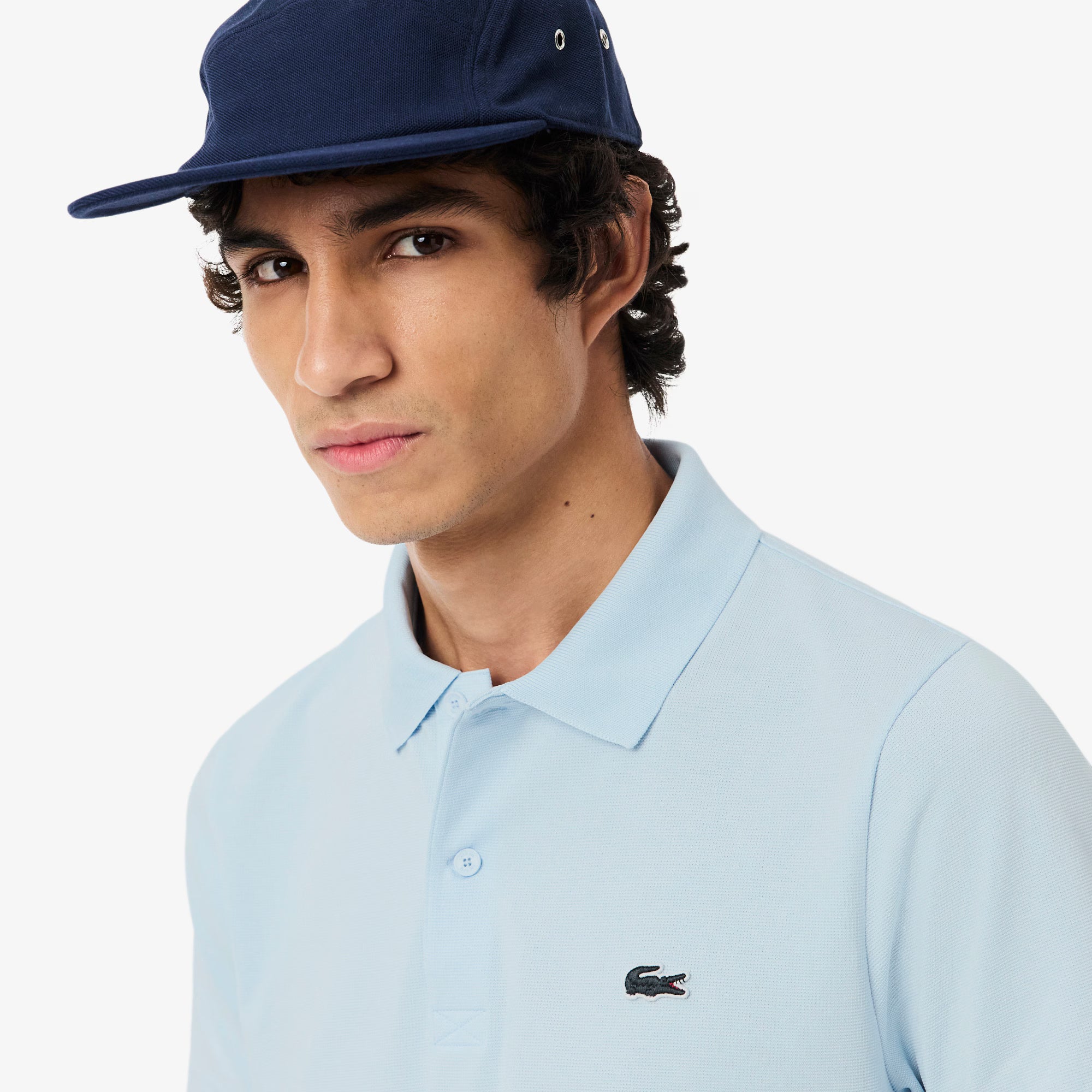 Lacoste miesten pikeepaita Reg Fit Sport Cotton Blend Polo Shirt, vaaleansininen
