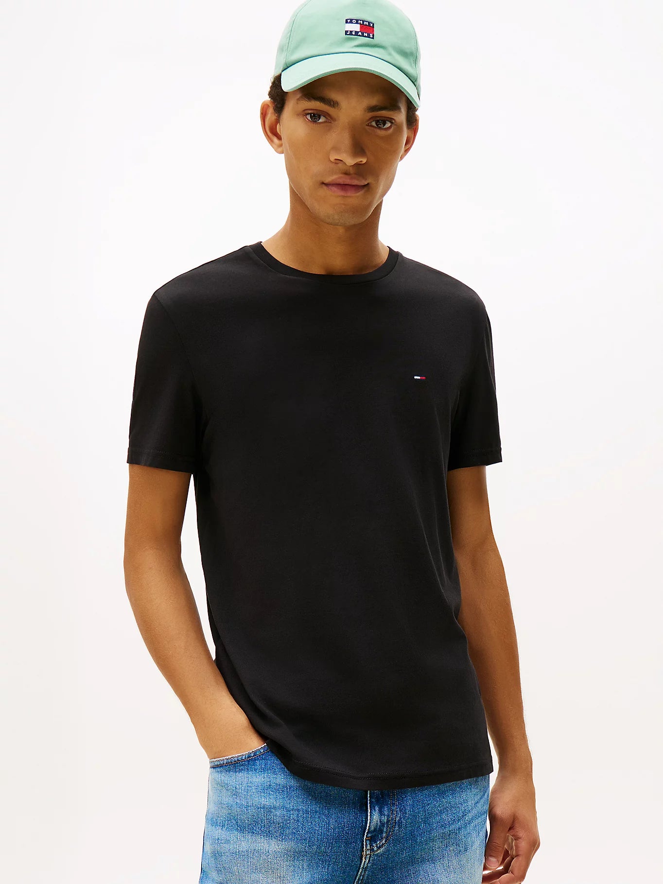 Tommy Jeans miesten t-paita K TJM XSLIM Tee Ext, musta