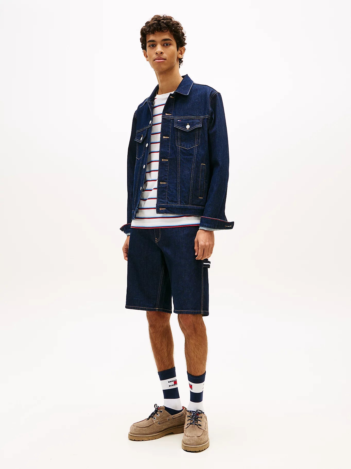 Tommy Jeans miesten farkkutakki Ryan Regular Trucker Jacket, tummansininen