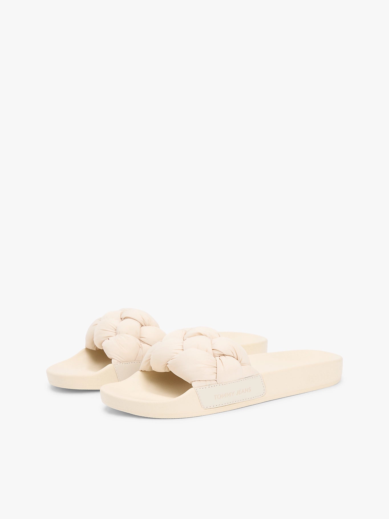 Tommy Hilfiger naisten sandaalit TJW Braided Slides, luonnonvalkoinen