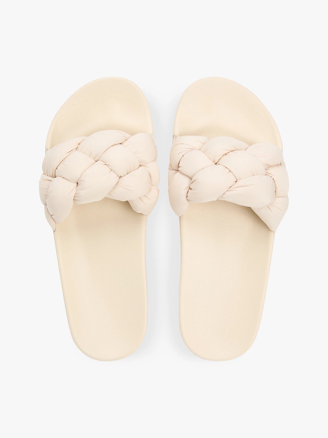 Tommy Hilfiger naisten sandaalit TJW Braided Slides, luonnonvalkoinen