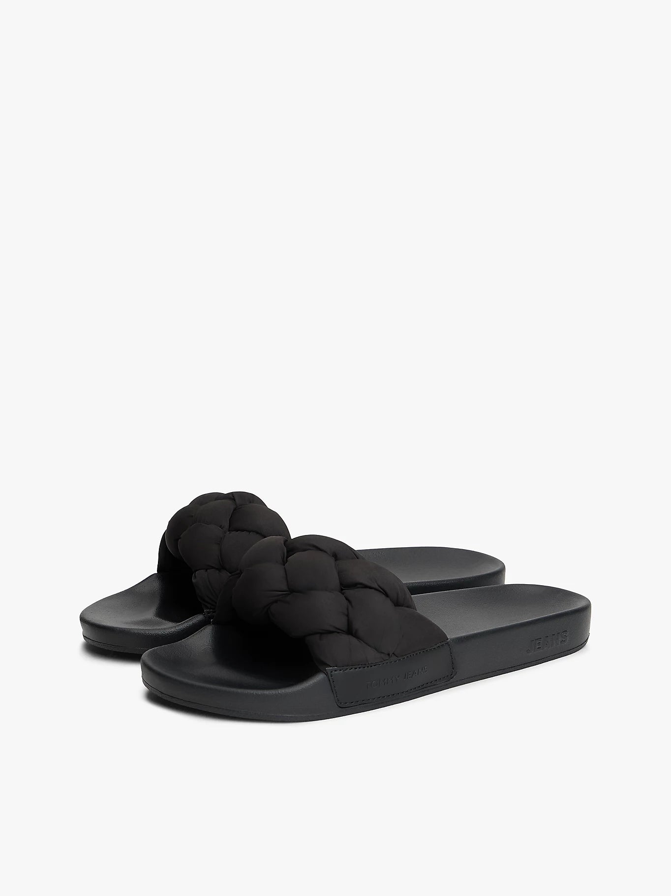 Tommy Hilfiger naisten sandaalit TJW Braided Slides, musta