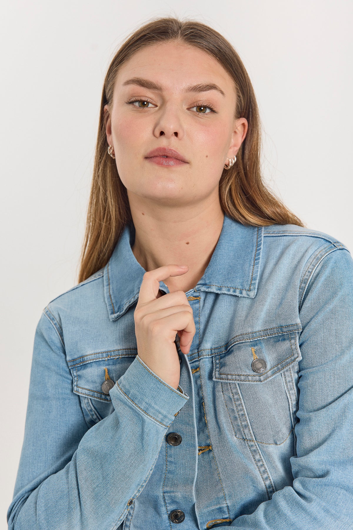 Freequent naisten farkkutakki FQRock, Light Blue Denim