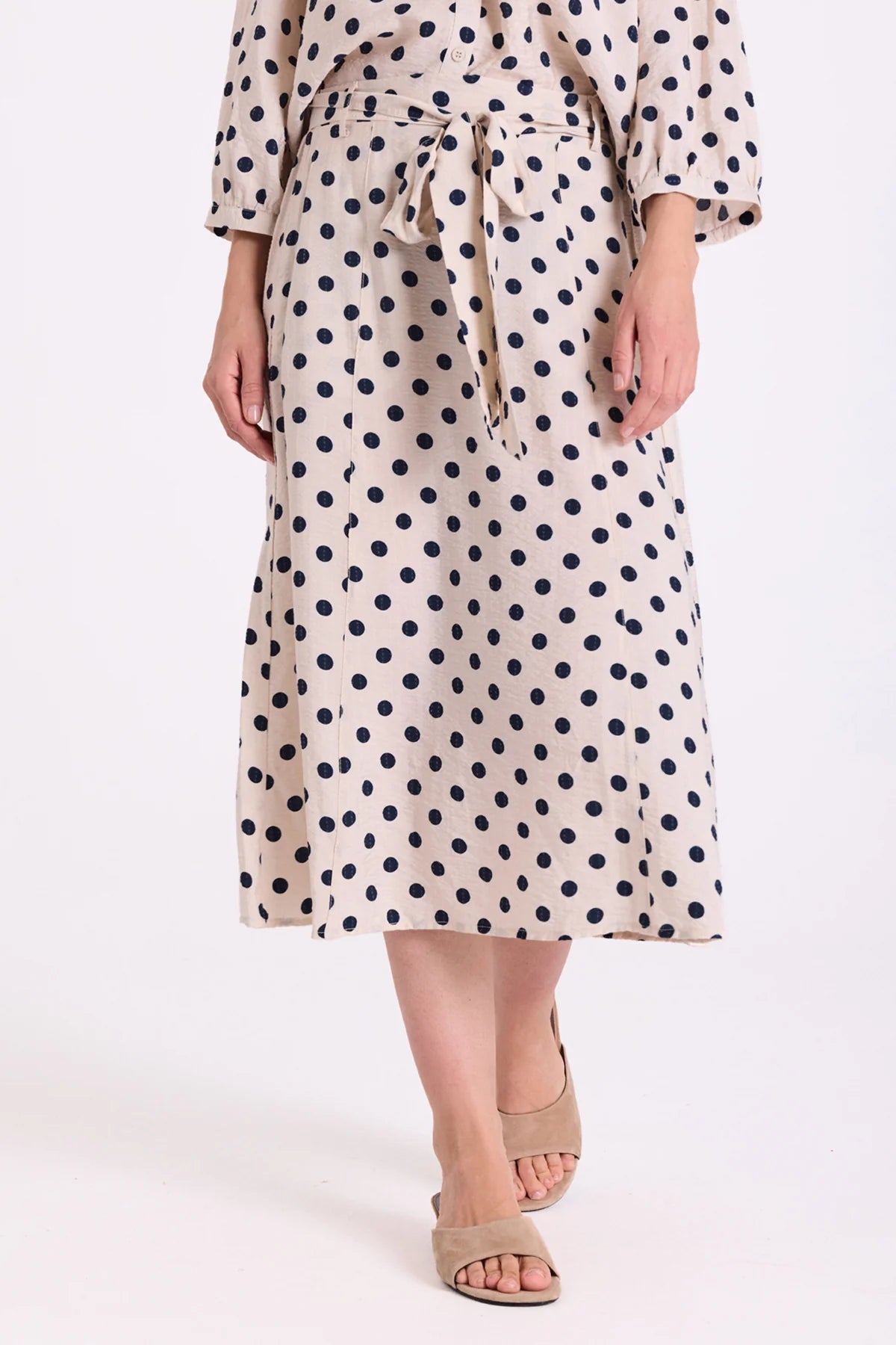 Freequent hame Alma Skirt, kuosillinen beige