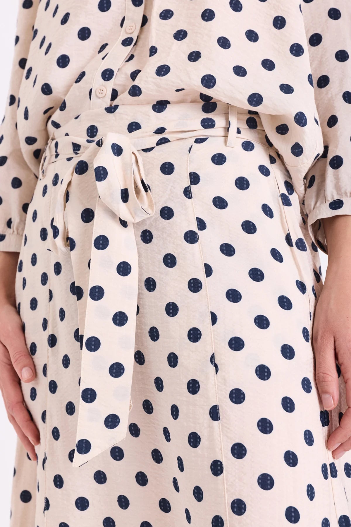 Freequent hame Alma Skirt, kuosillinen beige