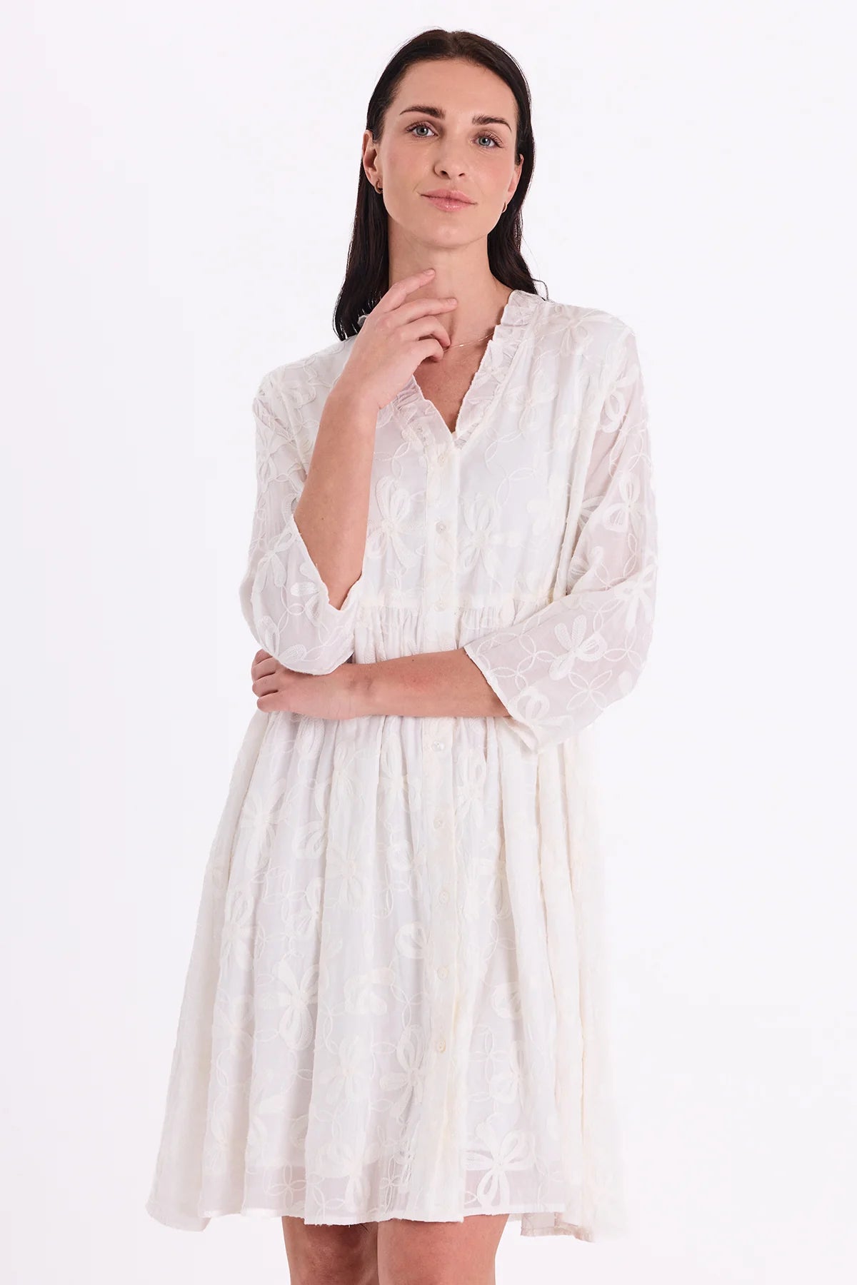 Freequent mekko Randy Dress, valkoinen